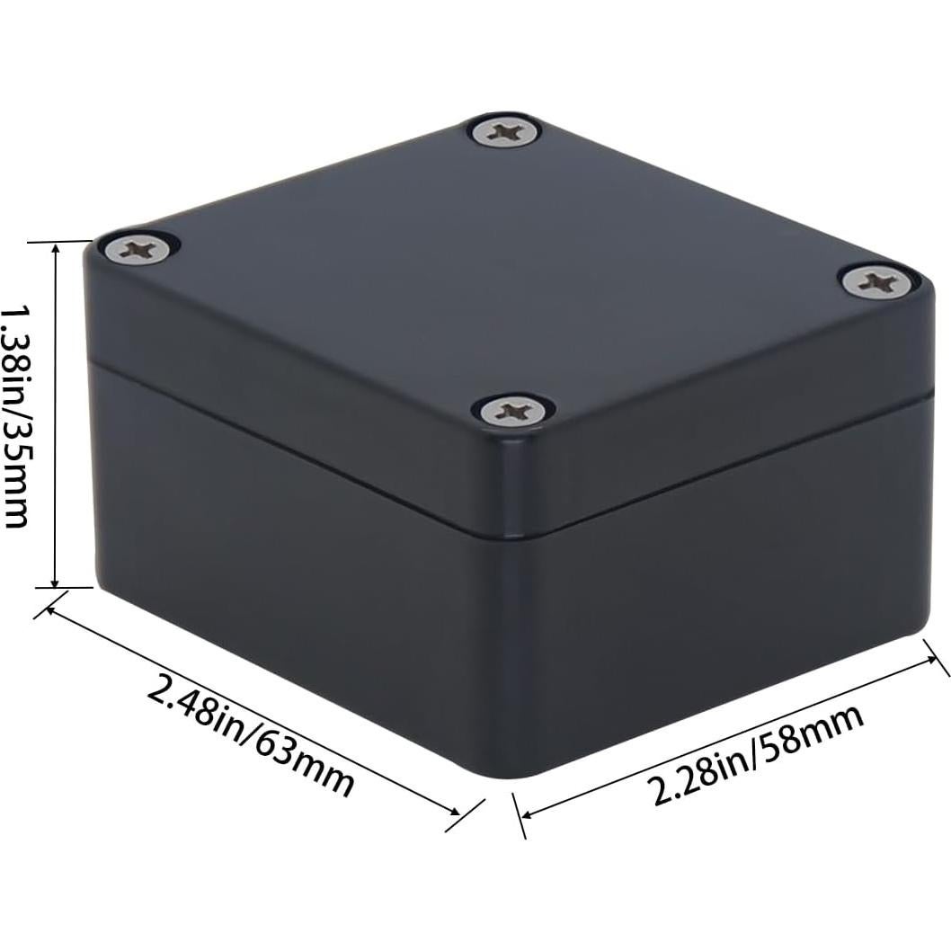 Caja de Proyecto IP65 Otdorpatio Negra 63x58x33mm a Prueba de Agua
