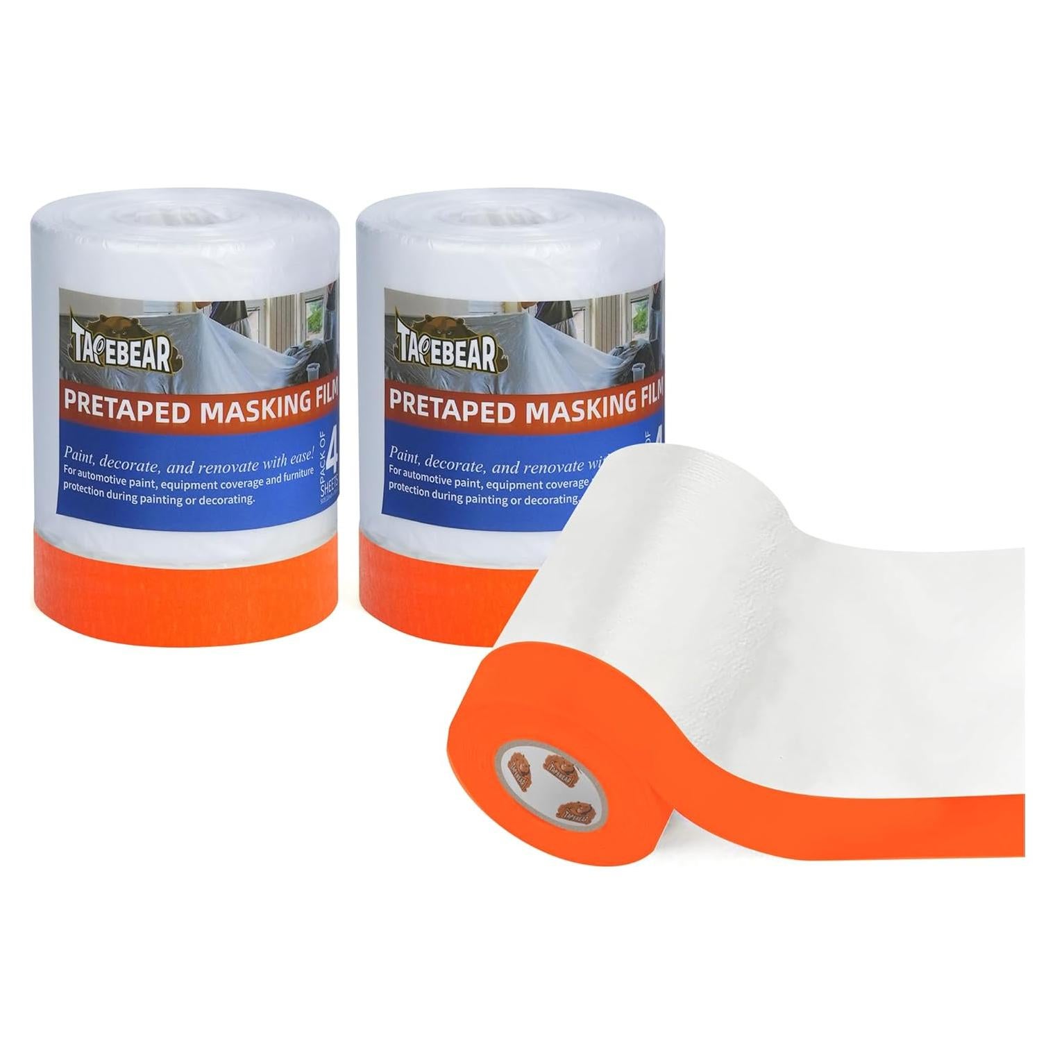 Película de Enmascarar TAPEBEAR 56 cm x 27.43 m - 3 Rollos