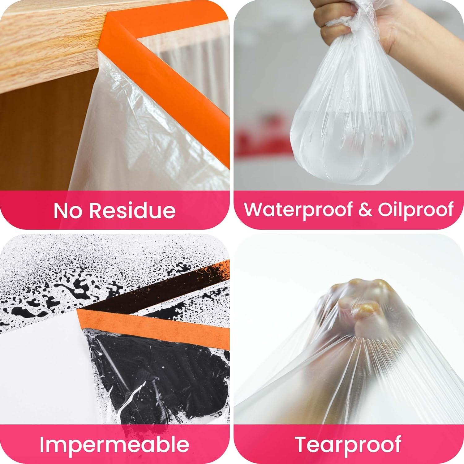 Película de Enmascarar TAPEBEAR 56 cm x 27.43 m - 3 Rollos