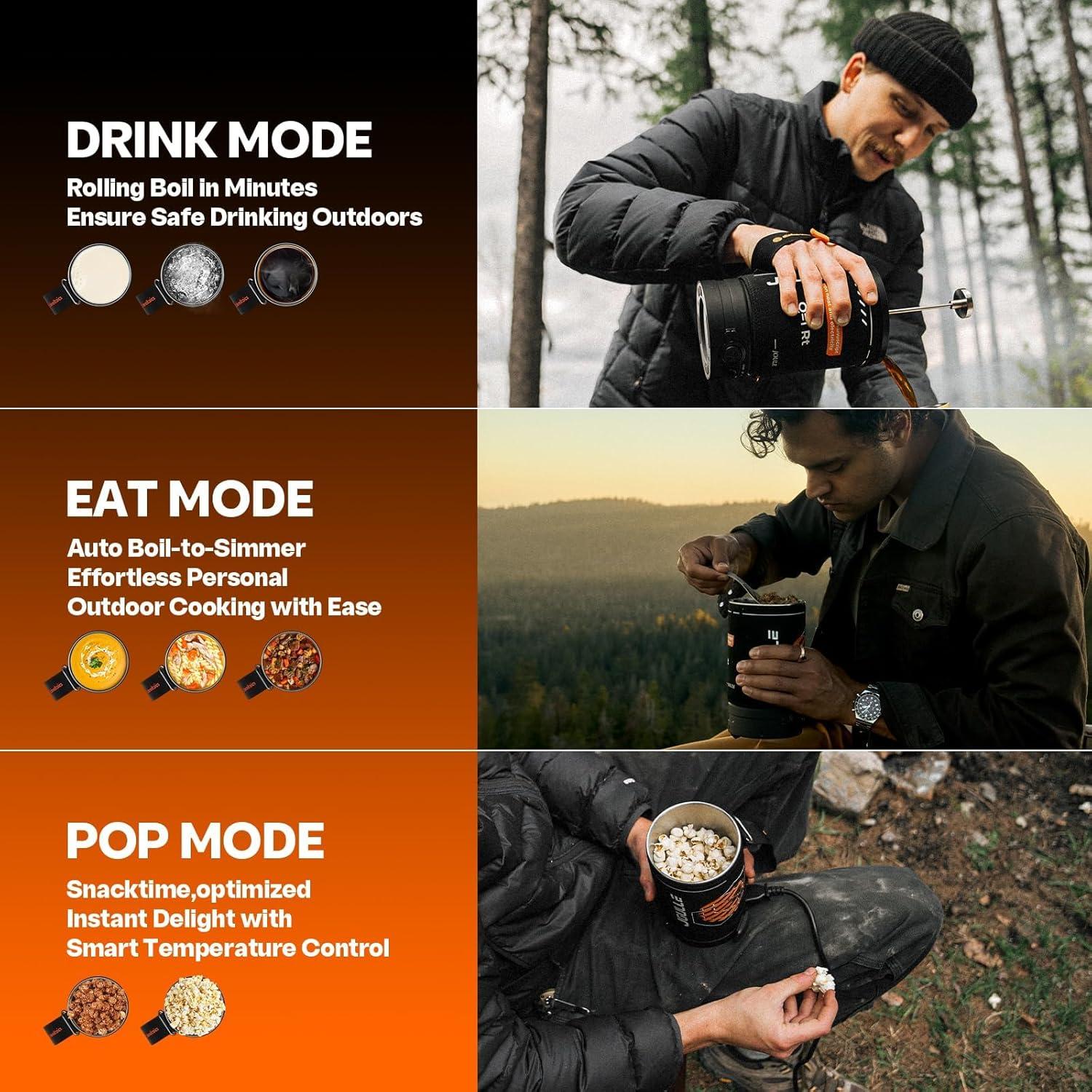 Hervidor Eléctrico STOKE VOLTAICS 500W con Prensa Francesa