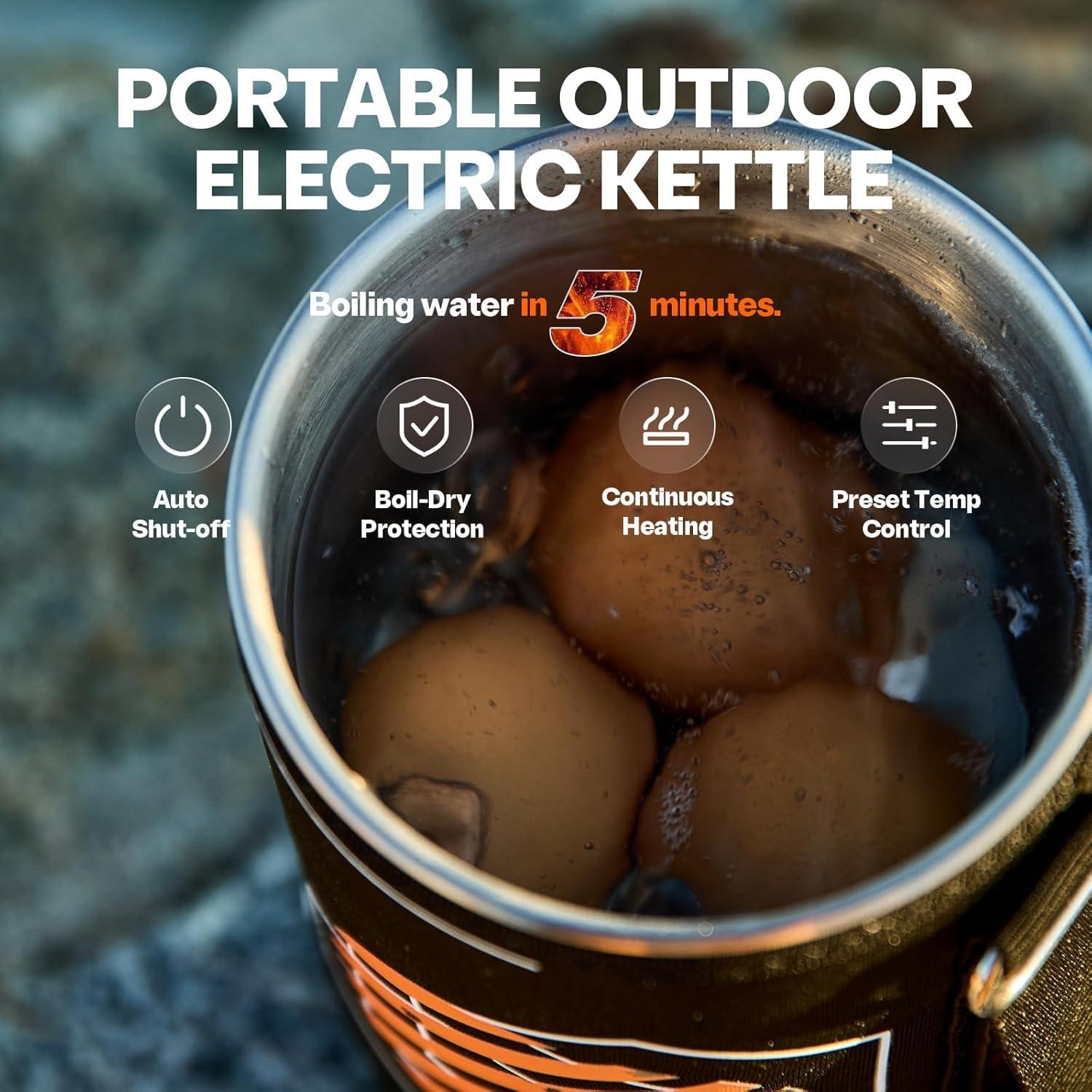 Hervidor Eléctrico STOKE VOLTAICS 500W con Prensa Francesa