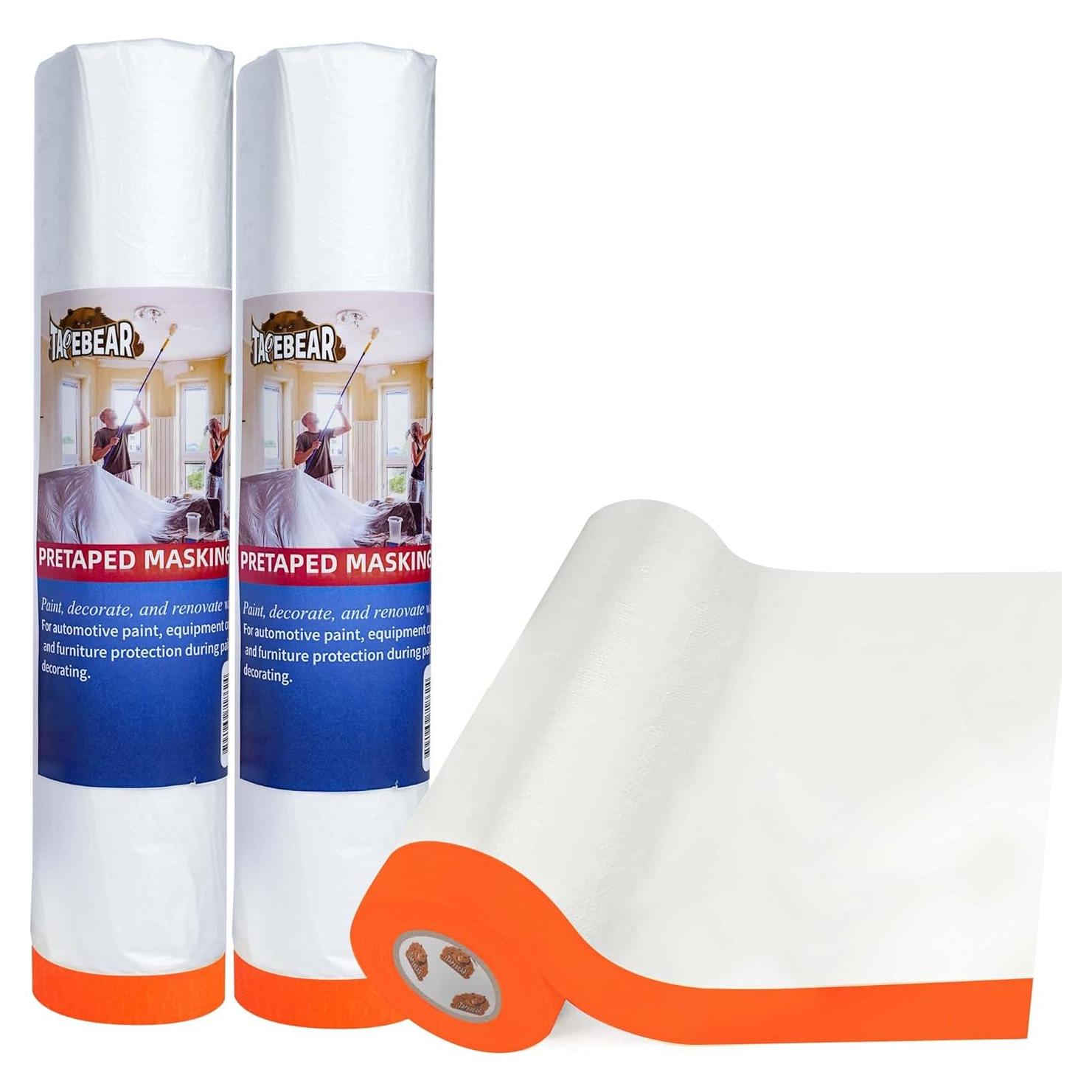 Película de Enmascarar TAPEBEAR 3 Rollos 259 cm x 17 m