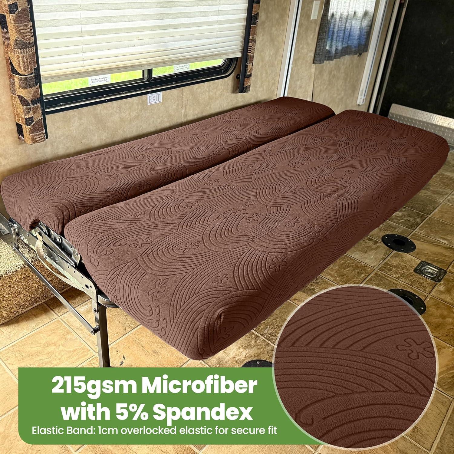 Cubiertas de Sofá Hudson Comfort RV 2 Piezas Chocolate