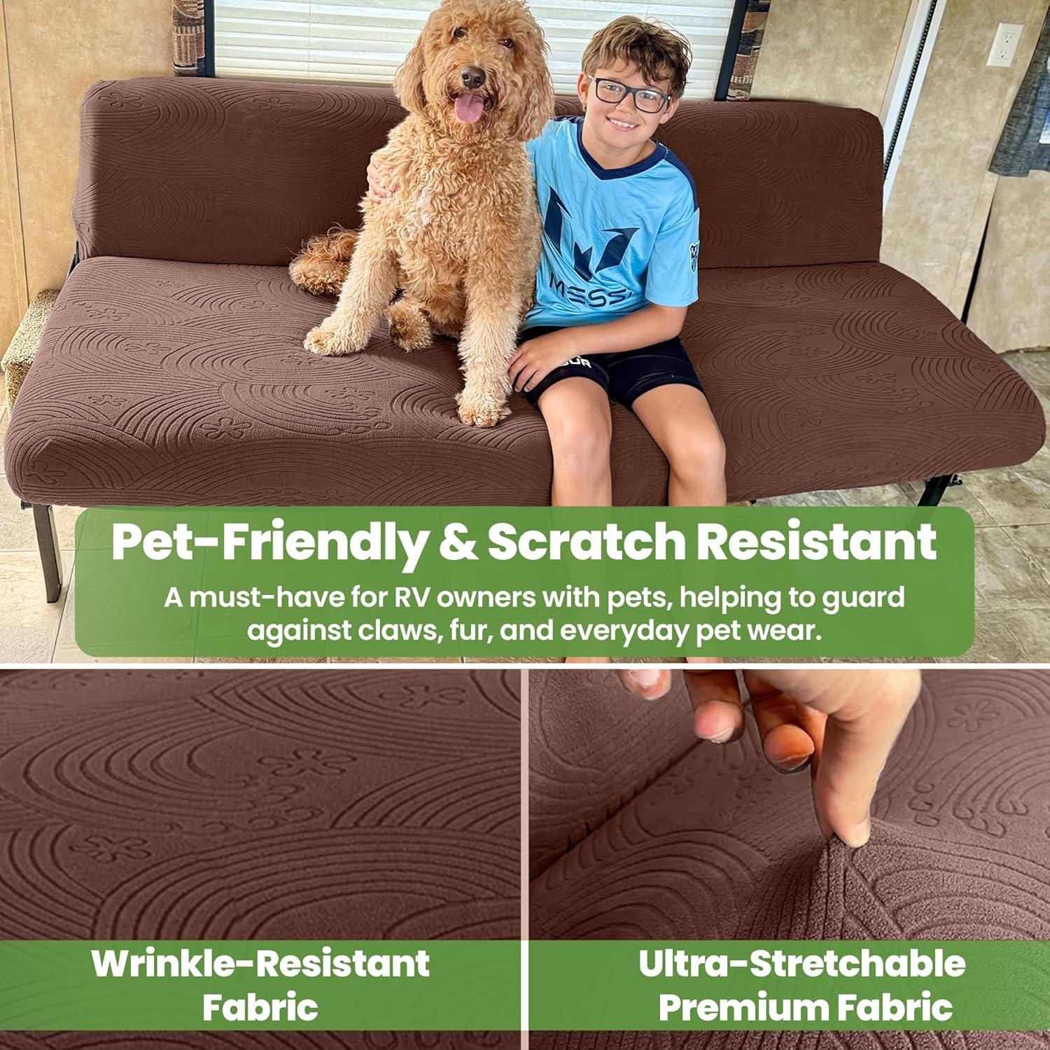 Cubiertas de Sofá Hudson Comfort RV 2 Piezas Chocolate