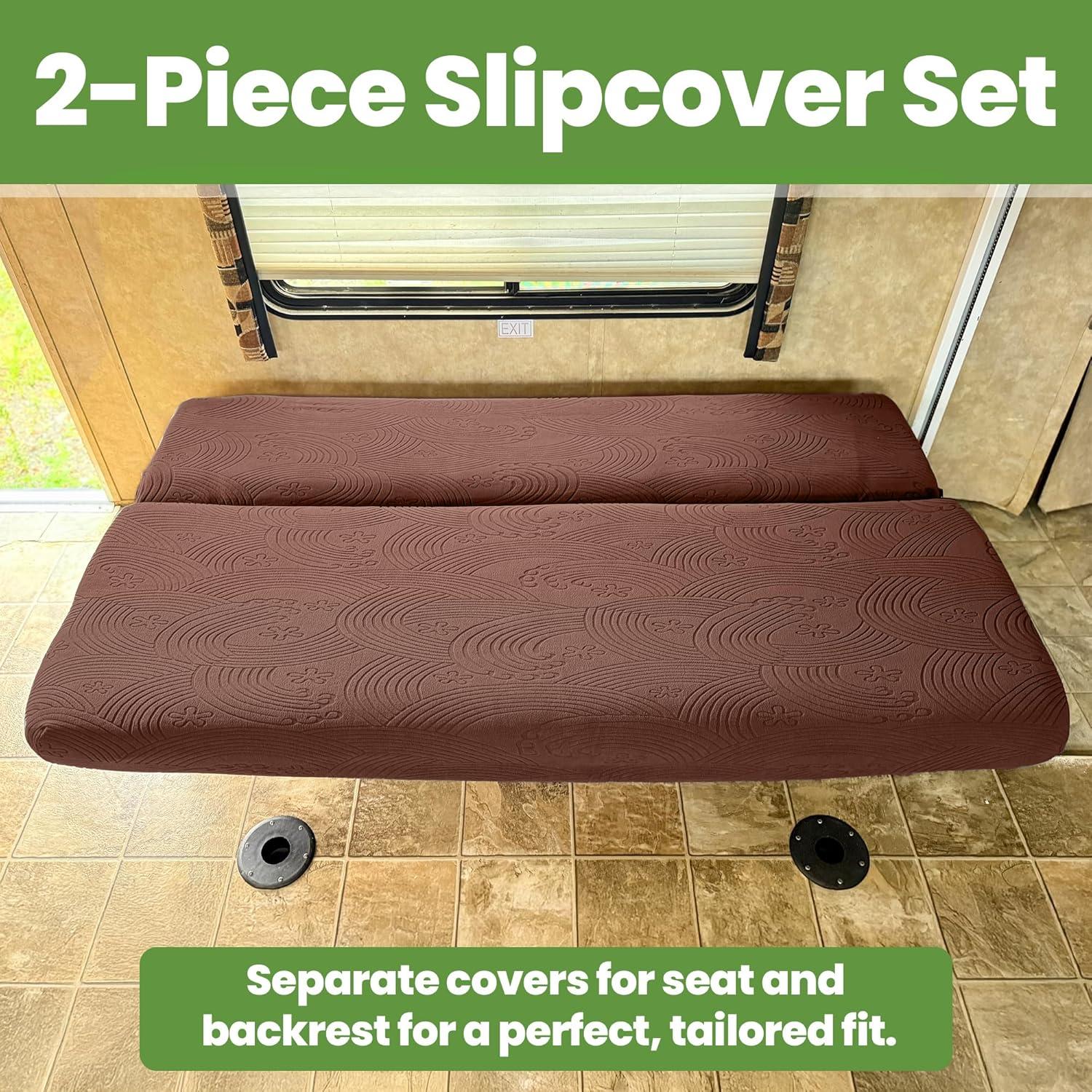 Cubiertas de Sofá Hudson Comfort RV 2 Piezas Chocolate