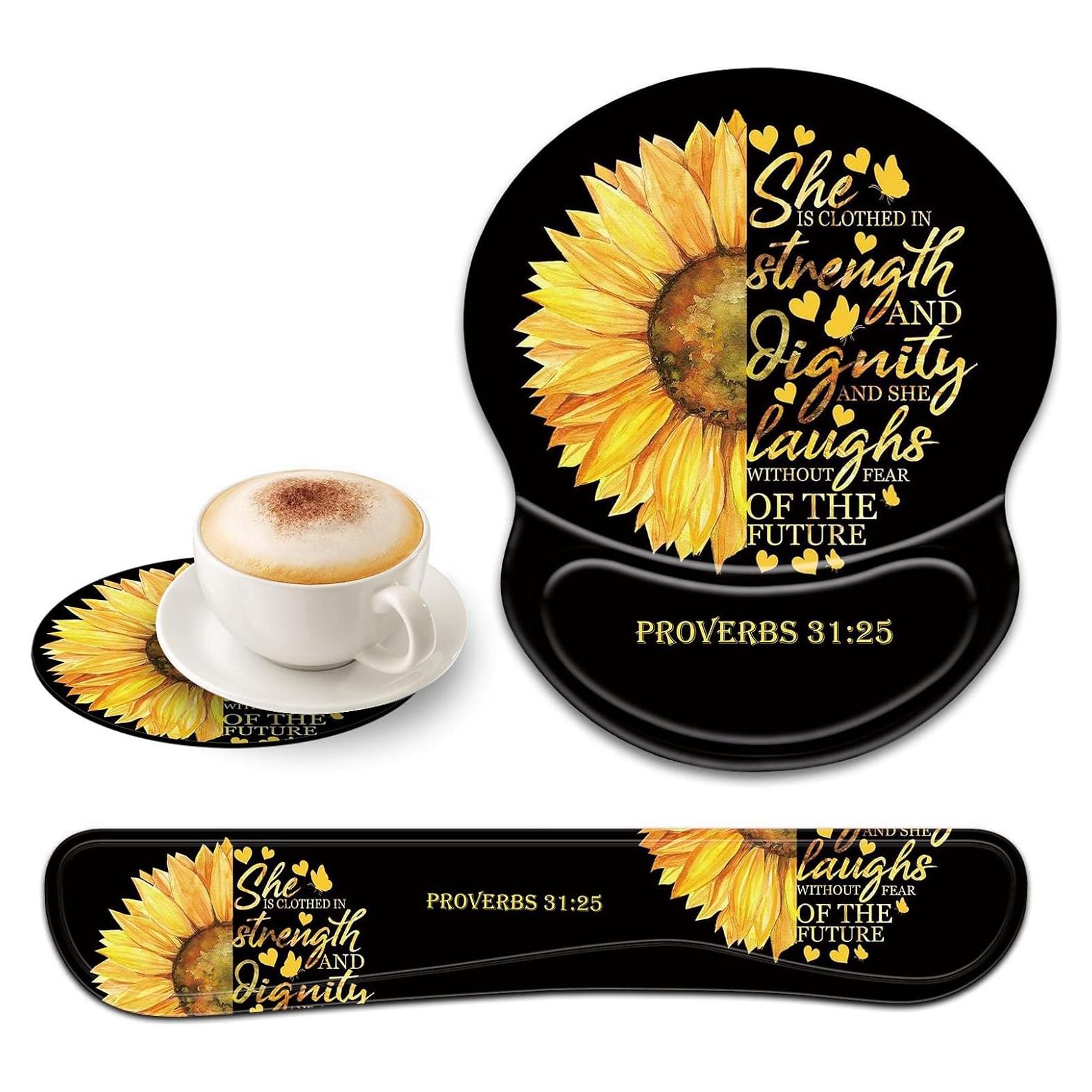 Juego de Almohadillas Ergonómicas CUISHAN para Teclado y Ratón