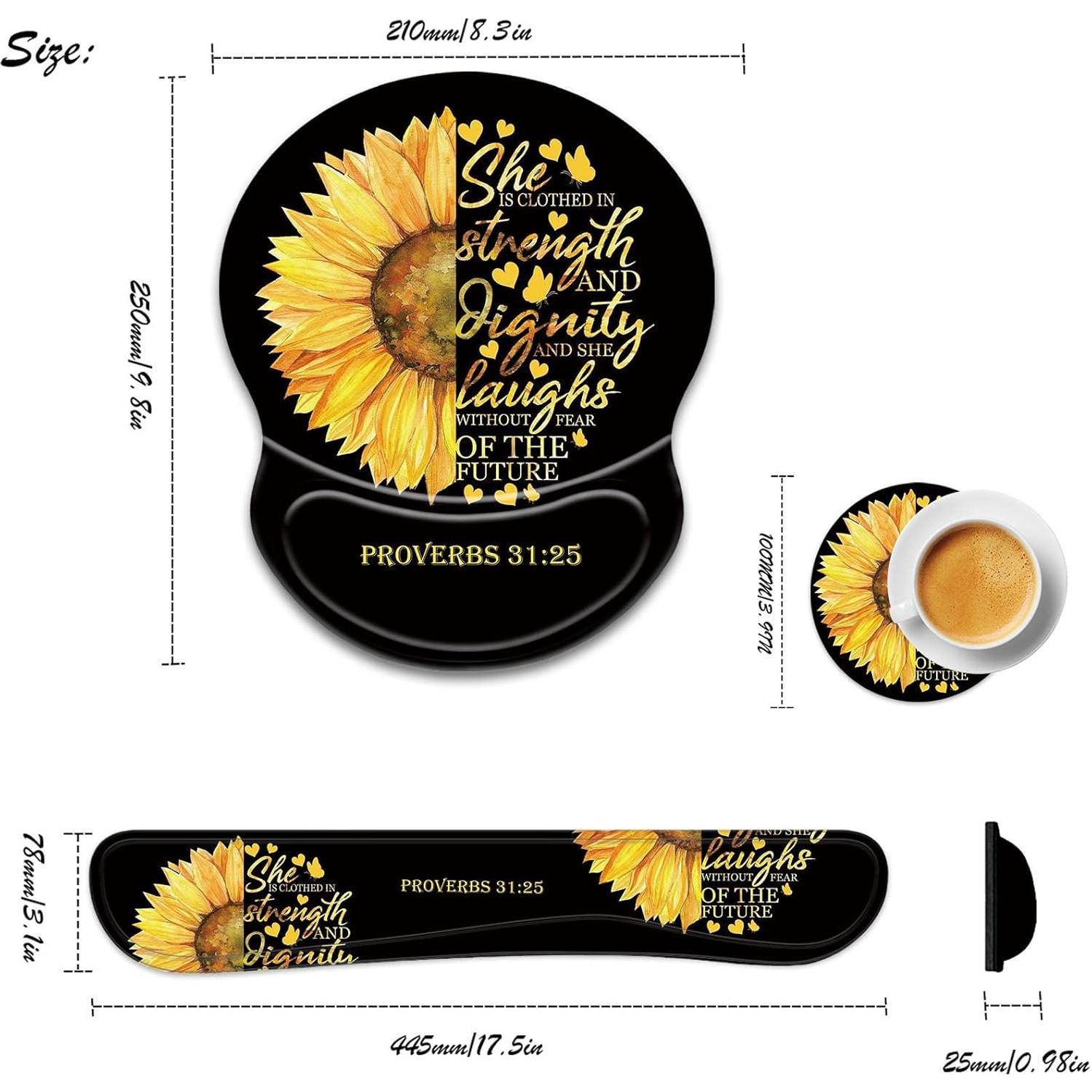 Juego de Almohadillas Ergonómicas CUISHAN para Teclado y Ratón