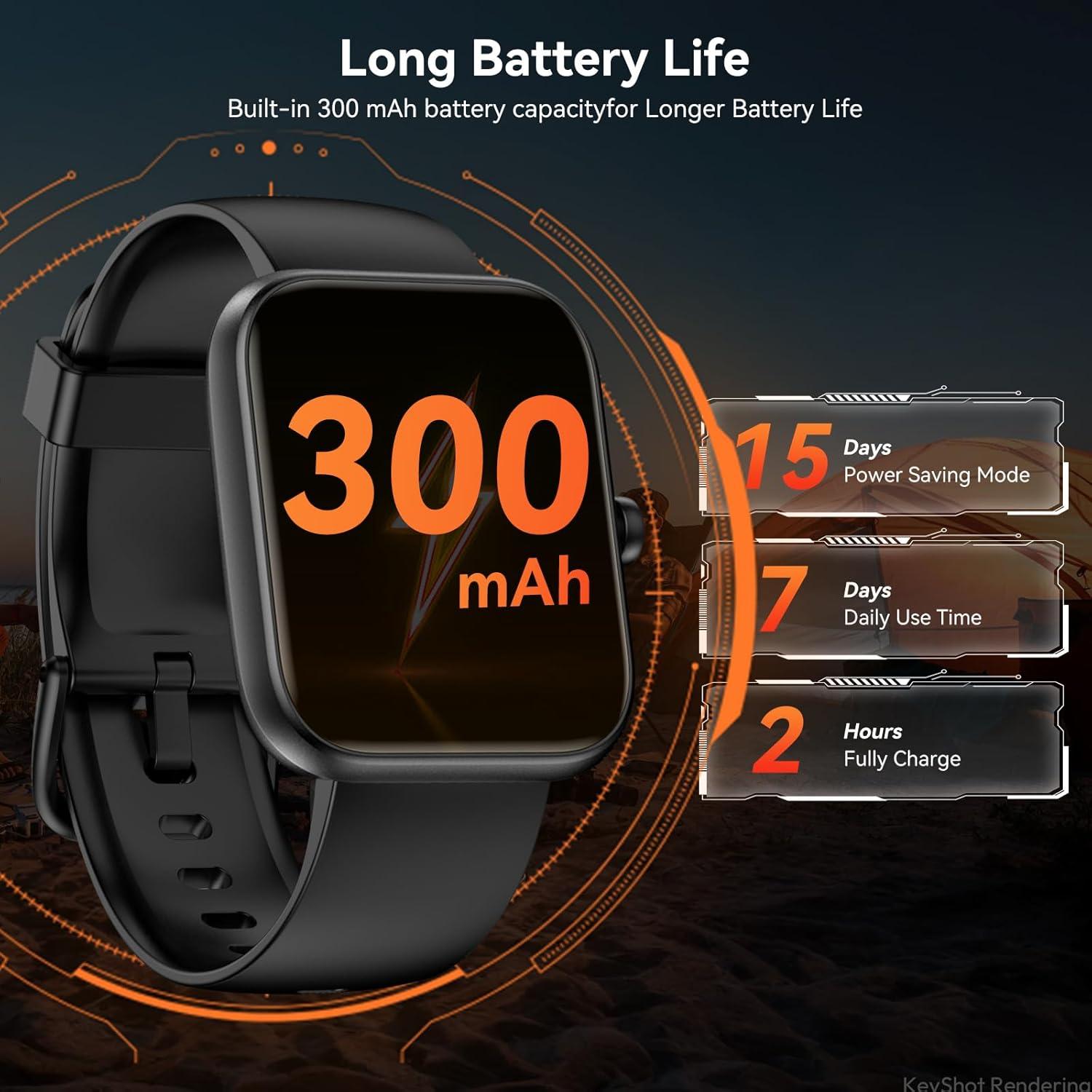 Reloj Inteligente BOOOMIC IDW25 con Alexa, Pantalla Táctil 4.65 cm