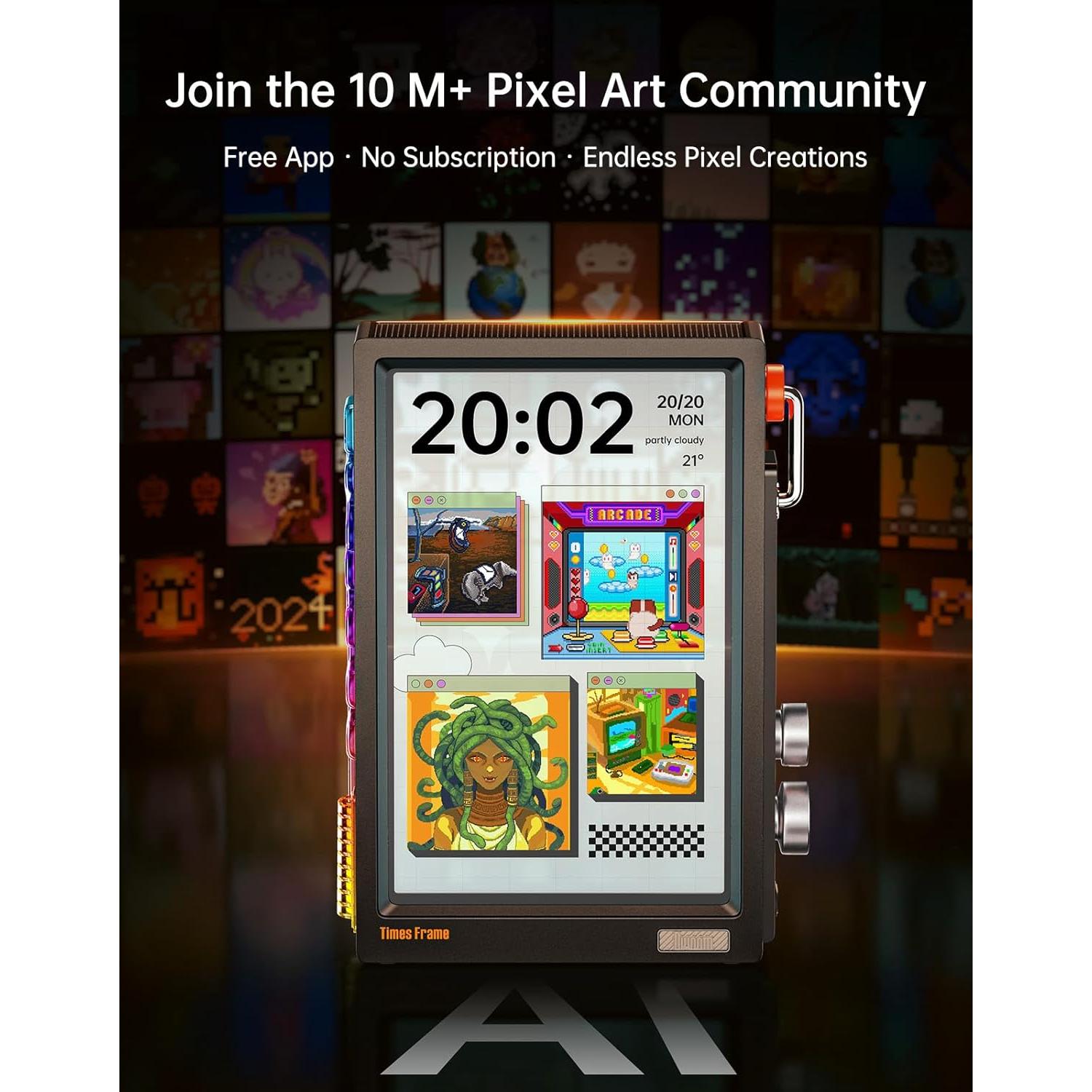 Divoom Marco de Fotos Digital 10.1" Transparente WiFi 64GB