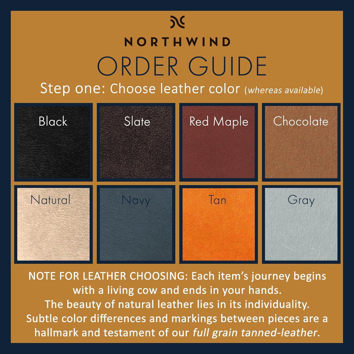 Bandeja de Valet de Cuero Genuino Northwind 15.24 cm Negro