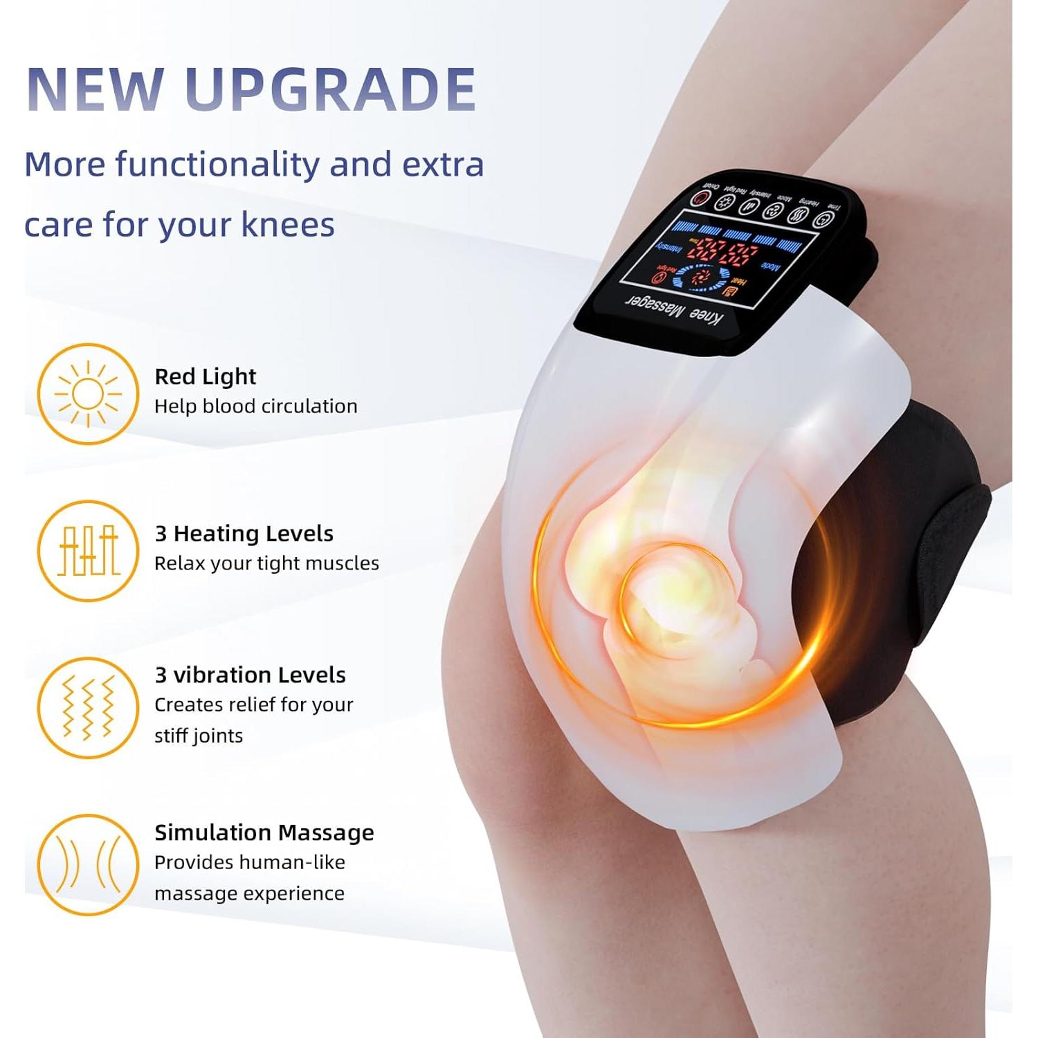 Masajeador de Rodilla SUPBAND HY 5 en 1 Inalámbrico Calor y Vibración