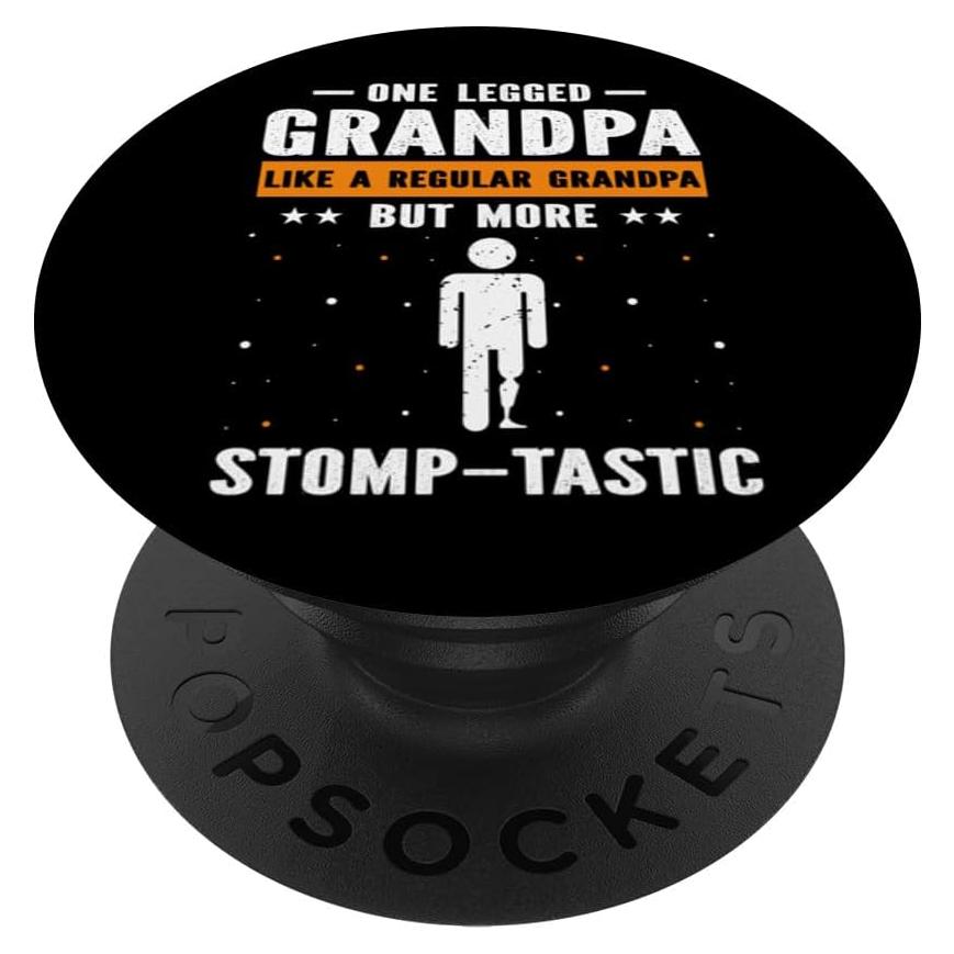 PopSockets PopGrip Estándar Pierna Artificial 13.6g Negro