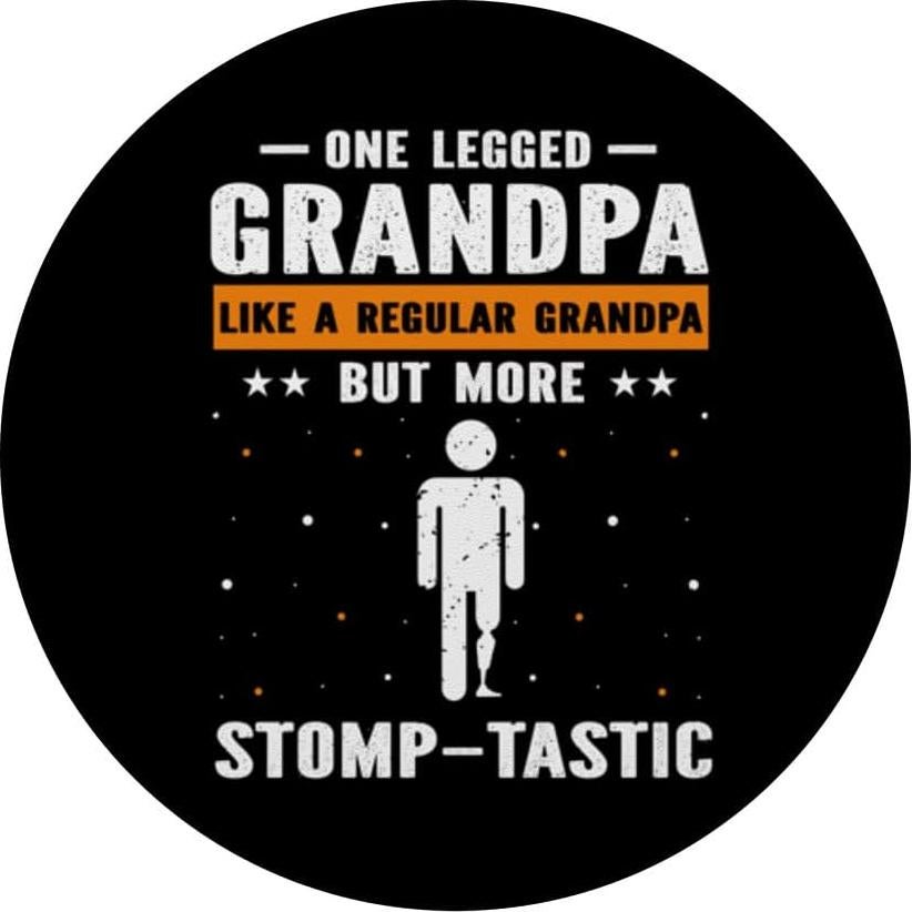 PopSockets PopGrip Estándar Pierna Artificial 13.6g Negro