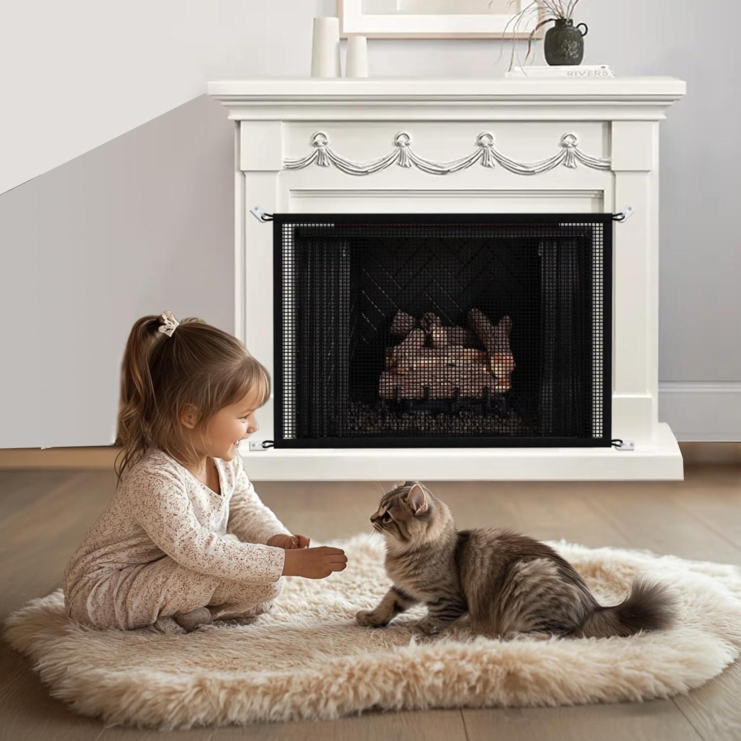 Malla de Chimenea Segura Cupount 73.66cm x 96.52cm para Niños y Mascotas