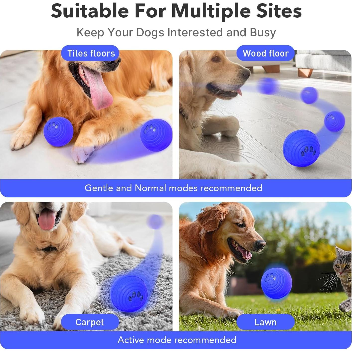 Pelota Interactiva para Perros Shenzhen - 4 Modos, 6.48cm