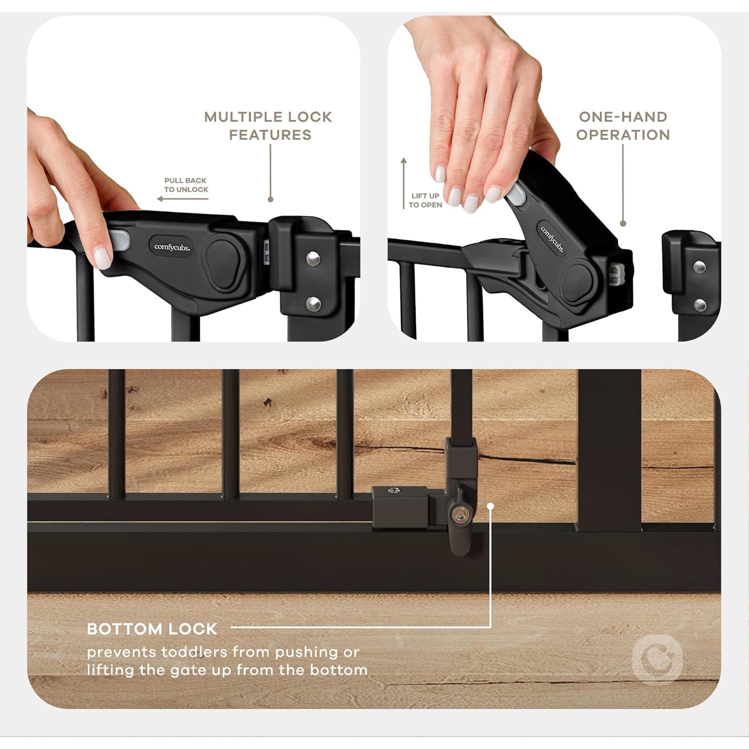 Puerta de Seguridad para Bebés Comfy Cubs Ajustable 81.92 cm