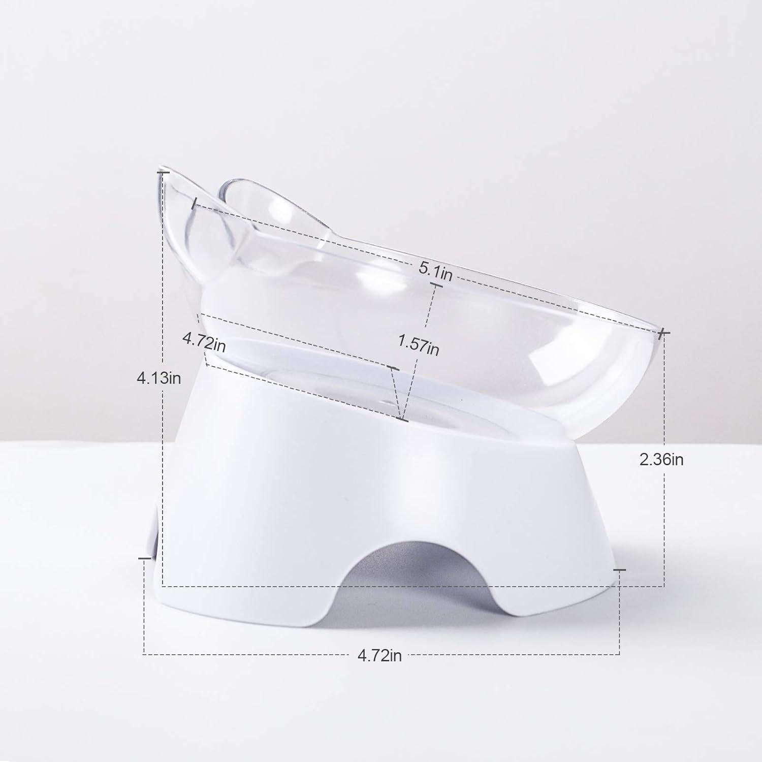 Cuencos Antideslizantes Inclinados MILIFUN para Gato y Perro