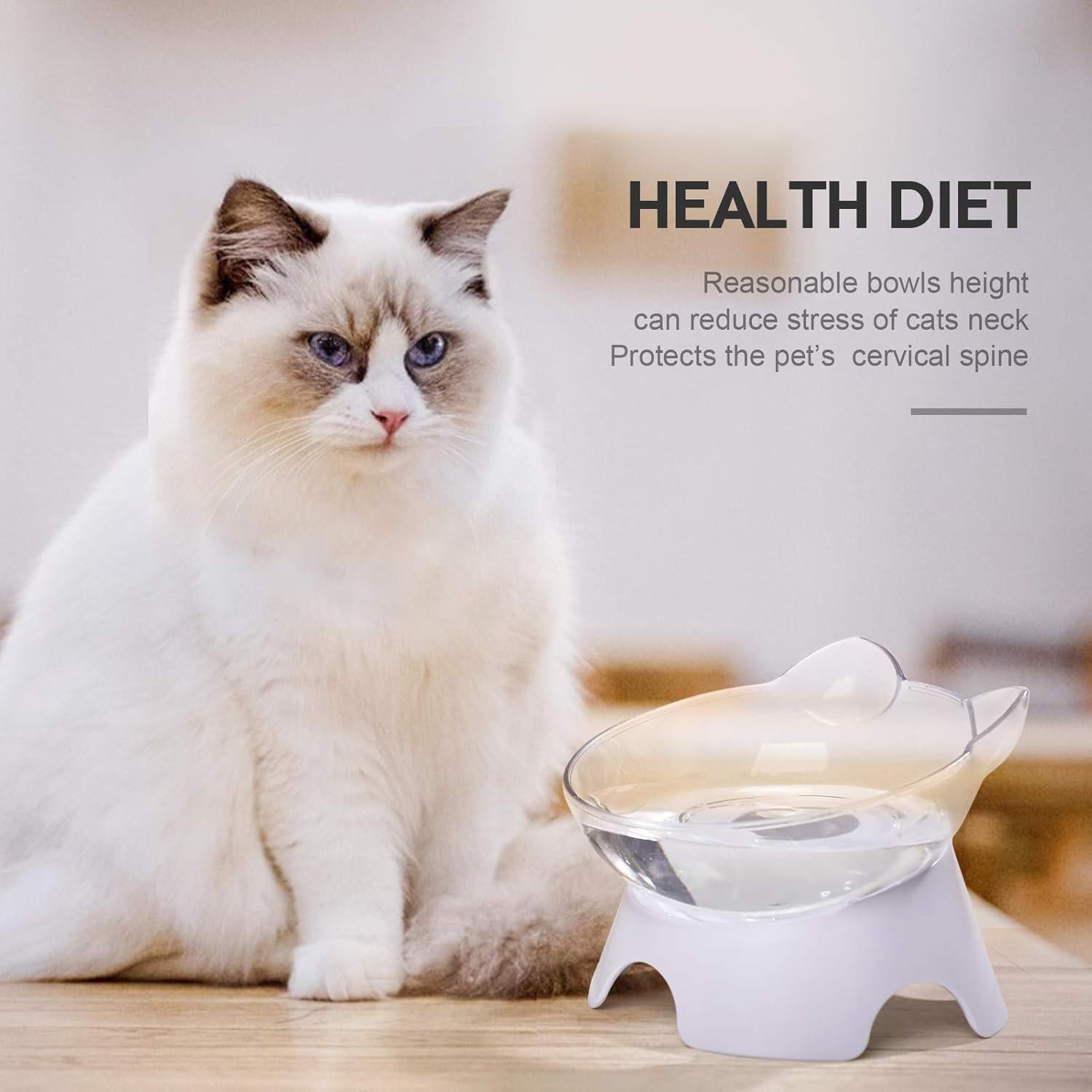 Cuencos Antideslizantes Inclinados MILIFUN para Gato y Perro