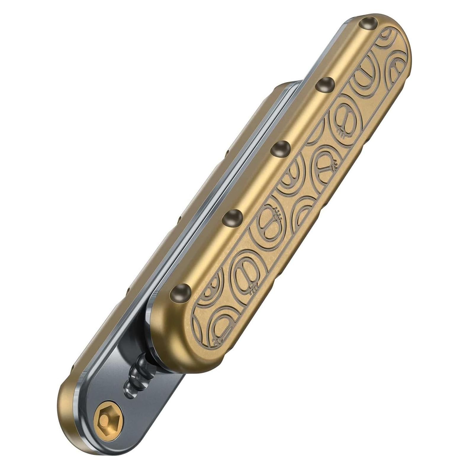 Deslizador Fidget de Metal Bronce Alivio Estrés TDAH 6.8cm