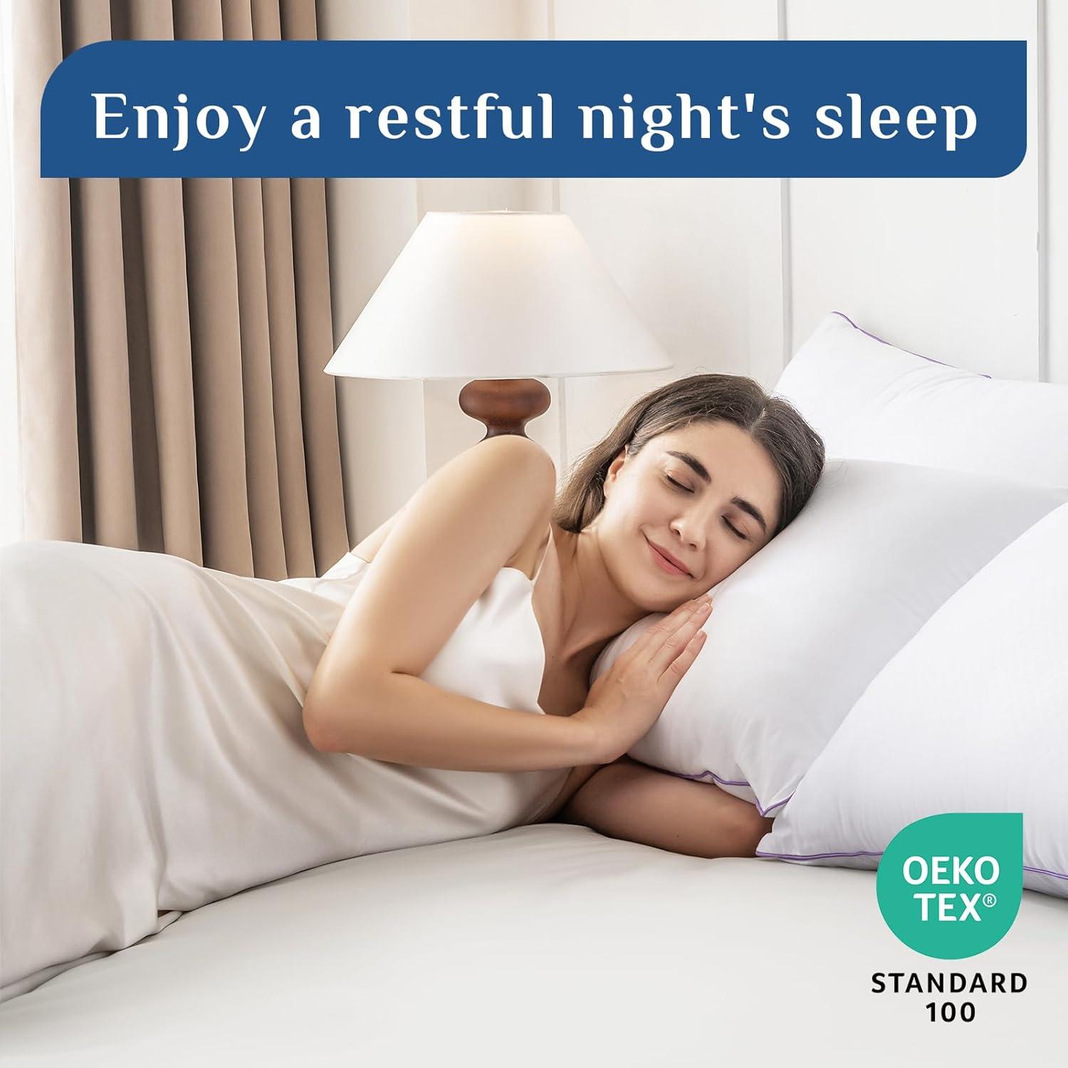 Almohada de Cama Estándar JOLLYVOGUE Suave y Lavable