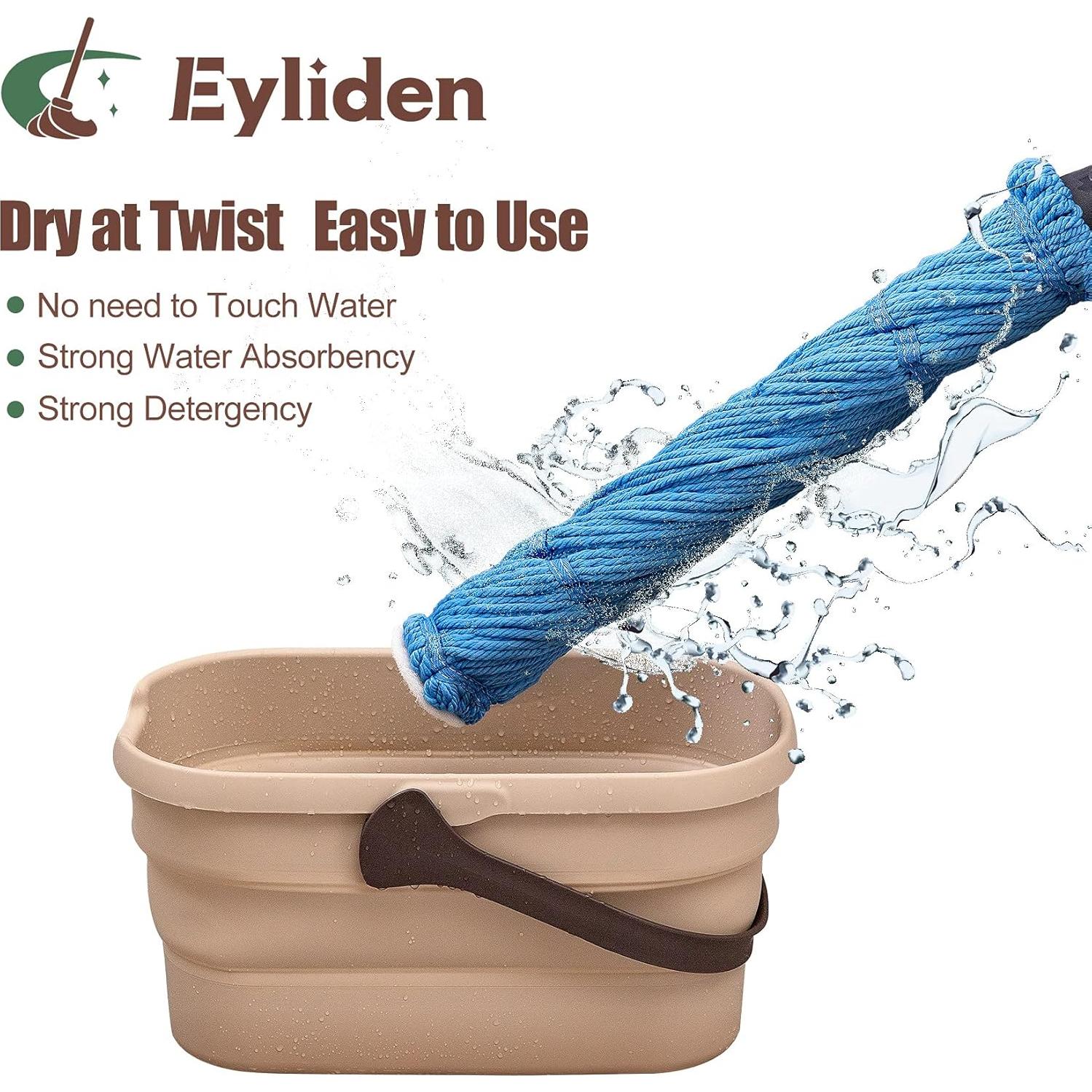 Mopa Eyliden de Microfibra con 2 Cabezas Reutilizables 146 cm