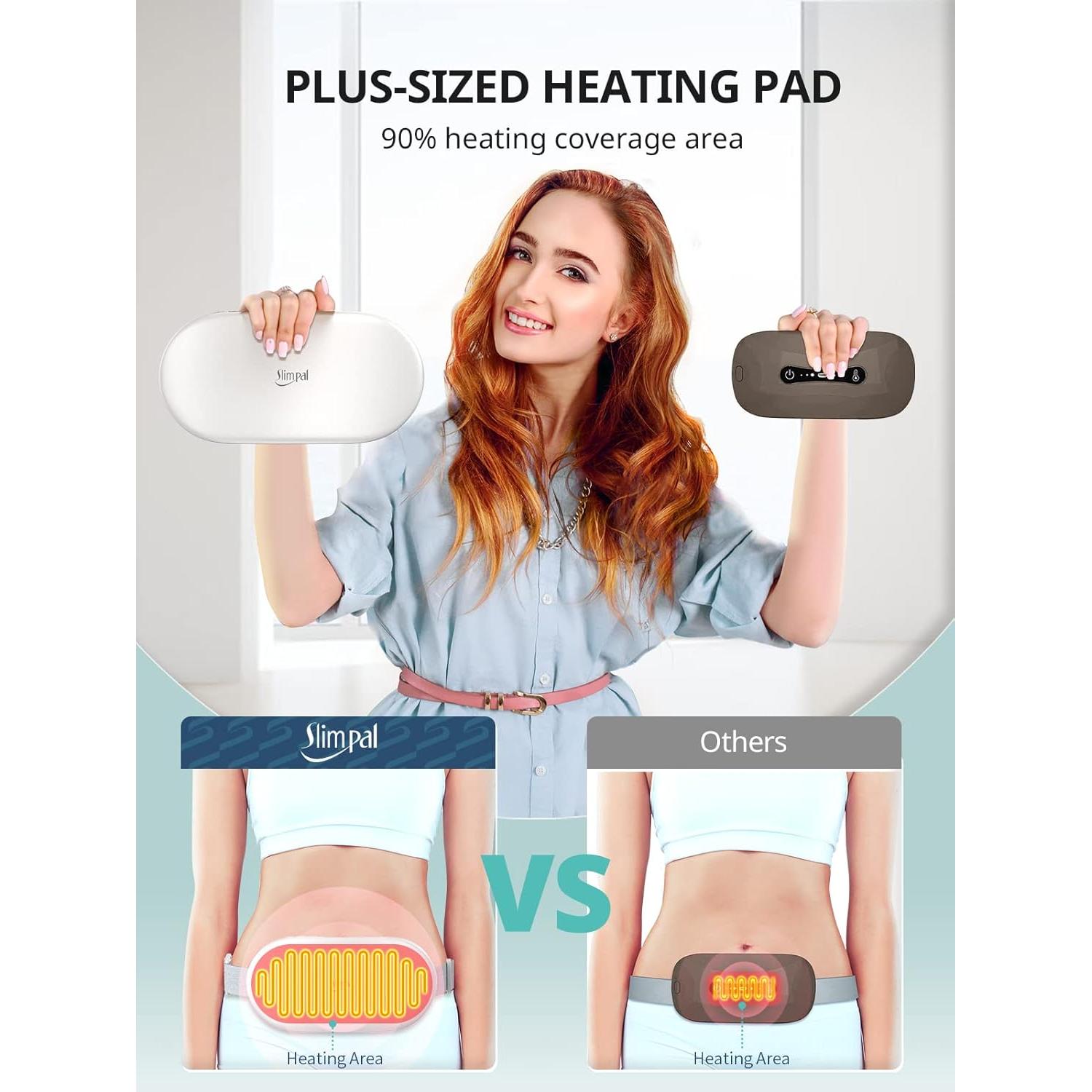 Almohadilla Térmica Slimpal Grande Inalámbrica para Alivio Menstrual