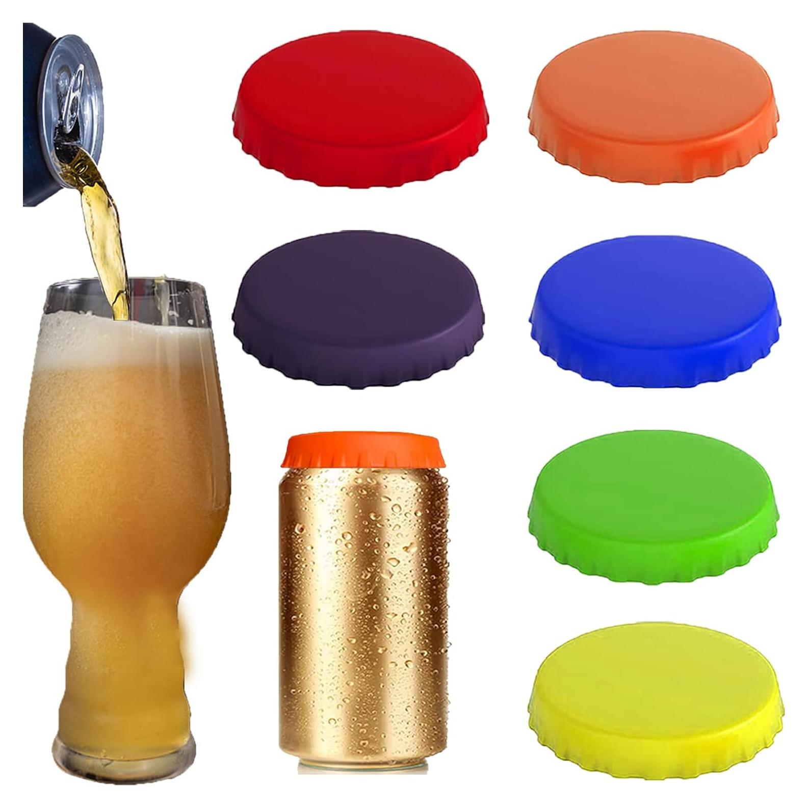 Tapa de Lata de Soda de Silicona SRXAMZus - 6 Piezas 5.3 cm