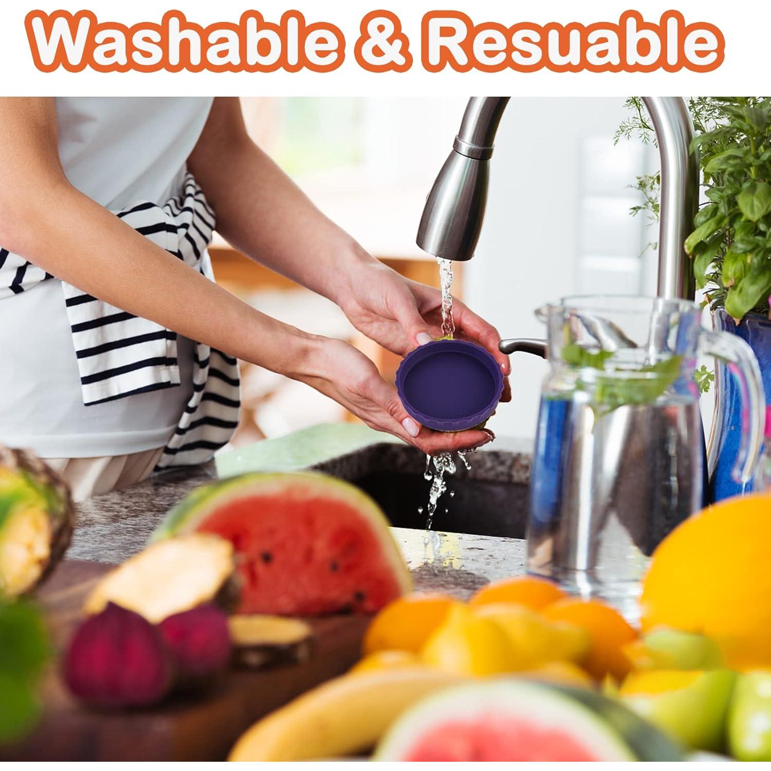 Tapa de Lata de Soda de Silicona SRXAMZus - 6 Piezas 5.3 cm