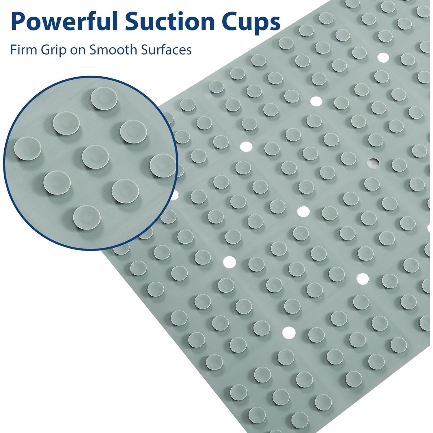 Alfombrilla de Baño Antideslizante Webos 71x36cm Gris