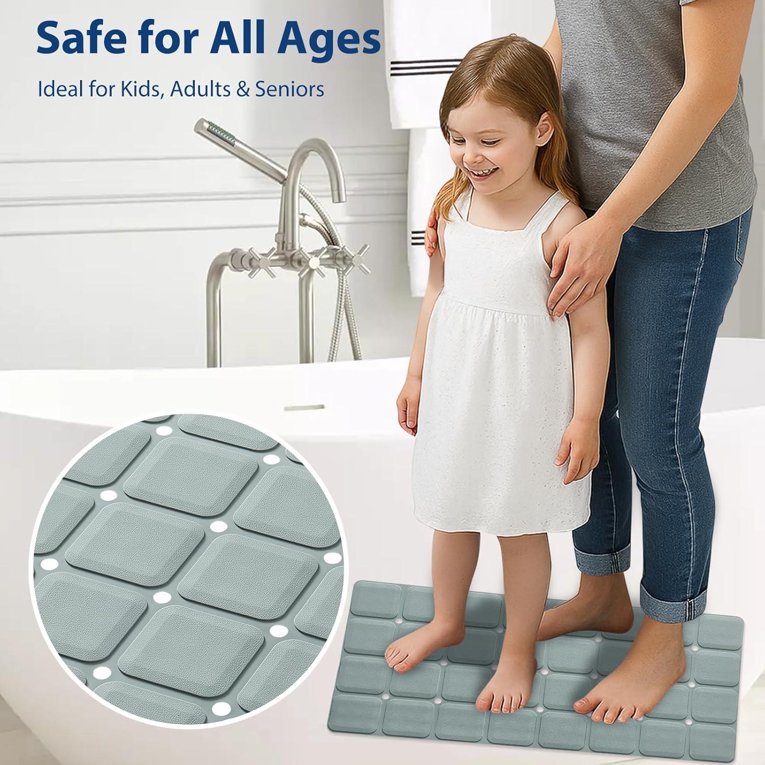 Alfombrilla de Baño Antideslizante Webos 71x36cm Gris