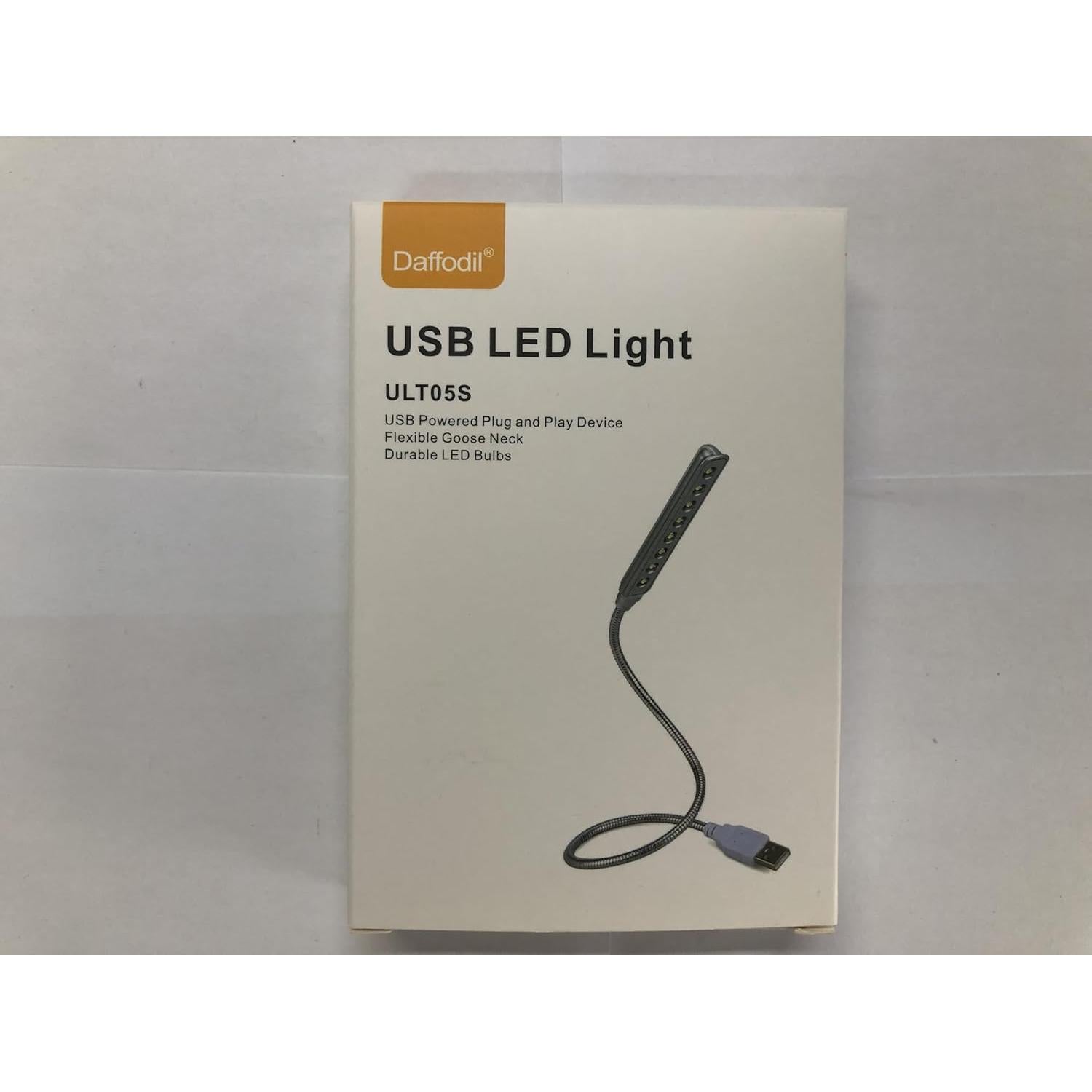 Lámpara LED USB Daffodil ULT05 Plata - 8 LEDs Ajustable 45cm