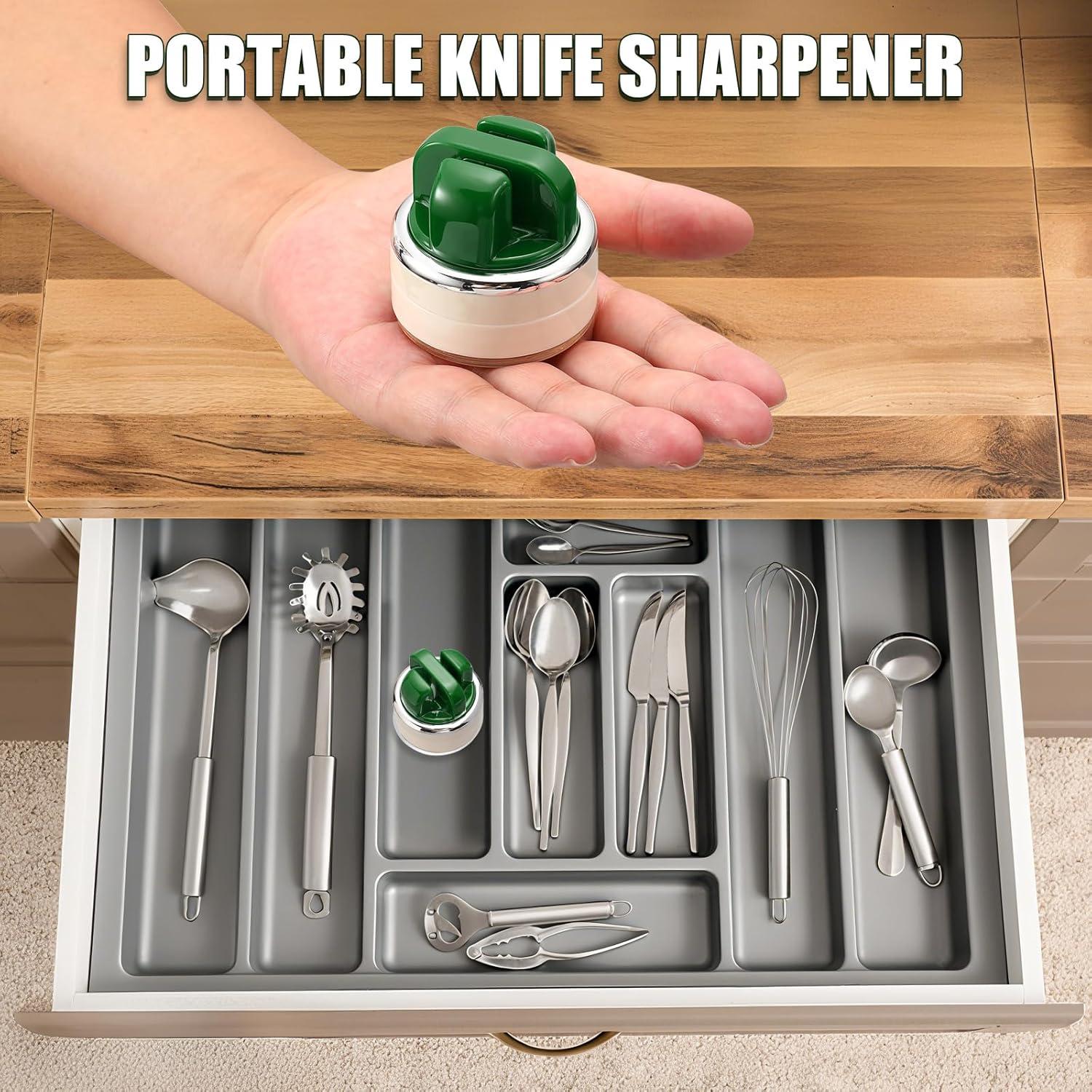 Afilador de Cuchillos Senquoyn Verde Compacto 6.9 cm