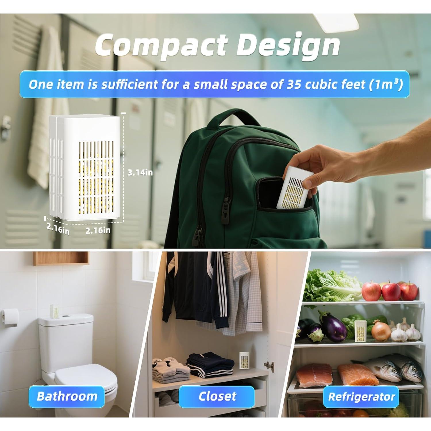 Eliminador de Olores Sin Fragancia HomeVital 1 Unidad 5.49x7.99cm