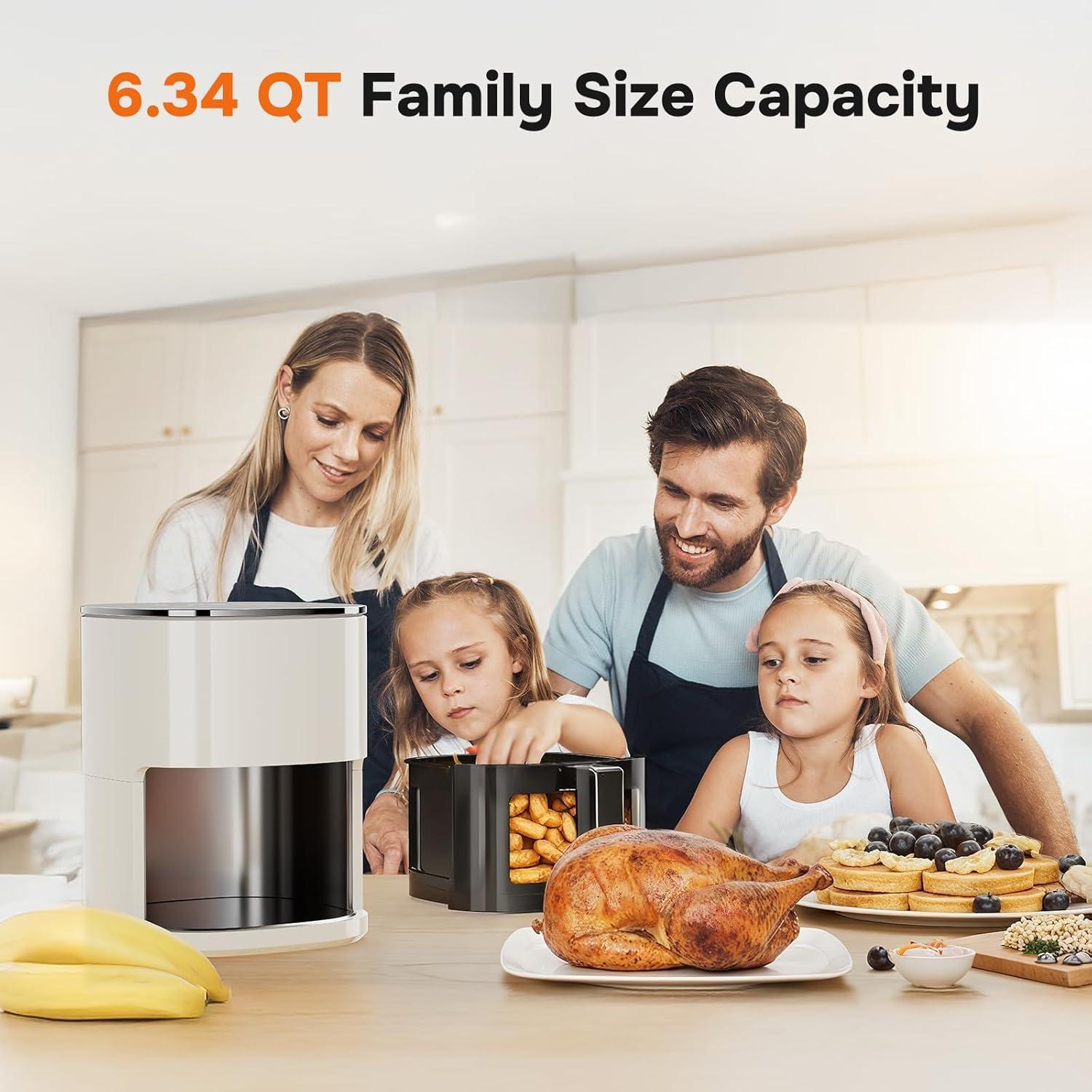 Freidora de Aire Simple Deluxe 6L Digital 1700W Beige