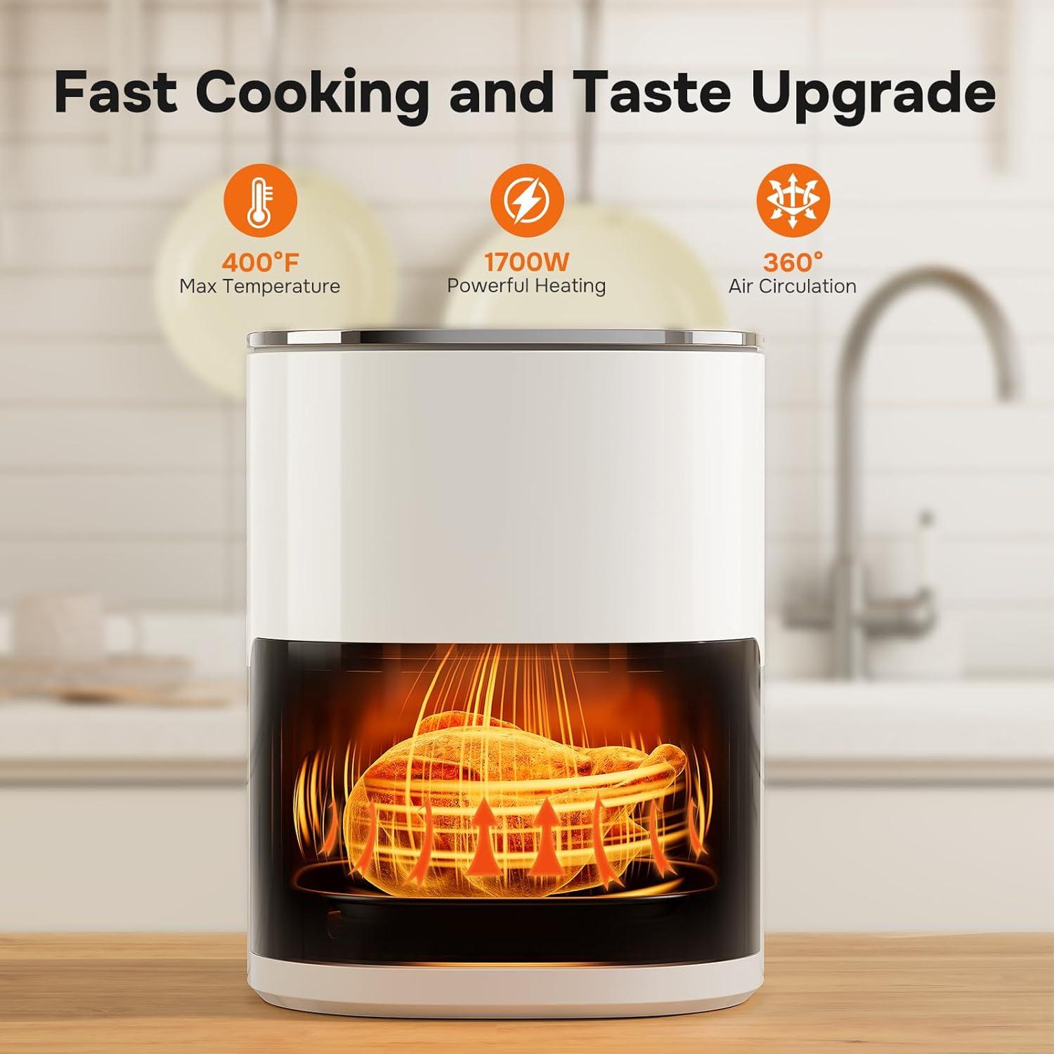 Freidora de Aire Simple Deluxe 6L Digital 1700W Beige