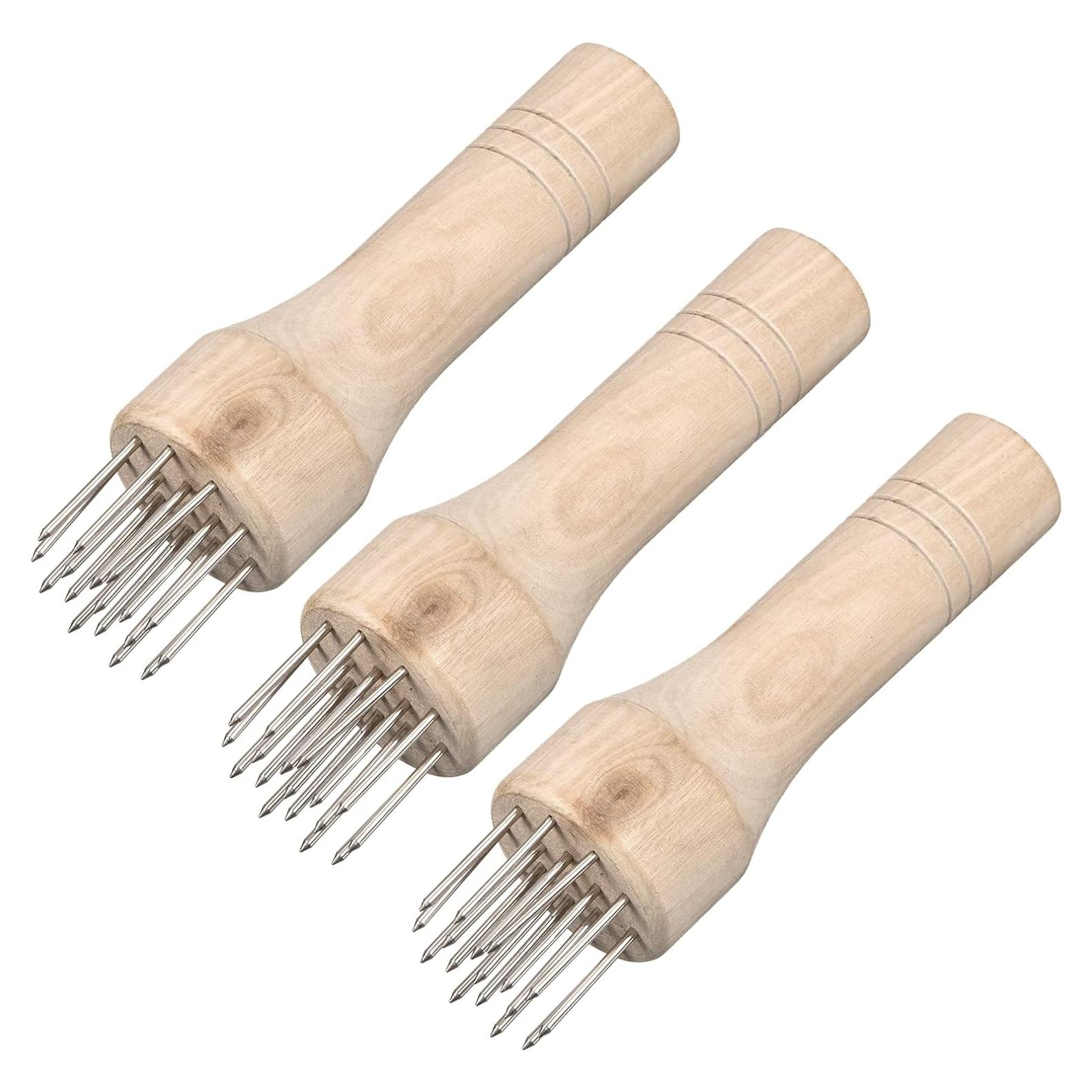 Aplanador de Carne uxcell de Acero Inoxidable - 3 Piezas