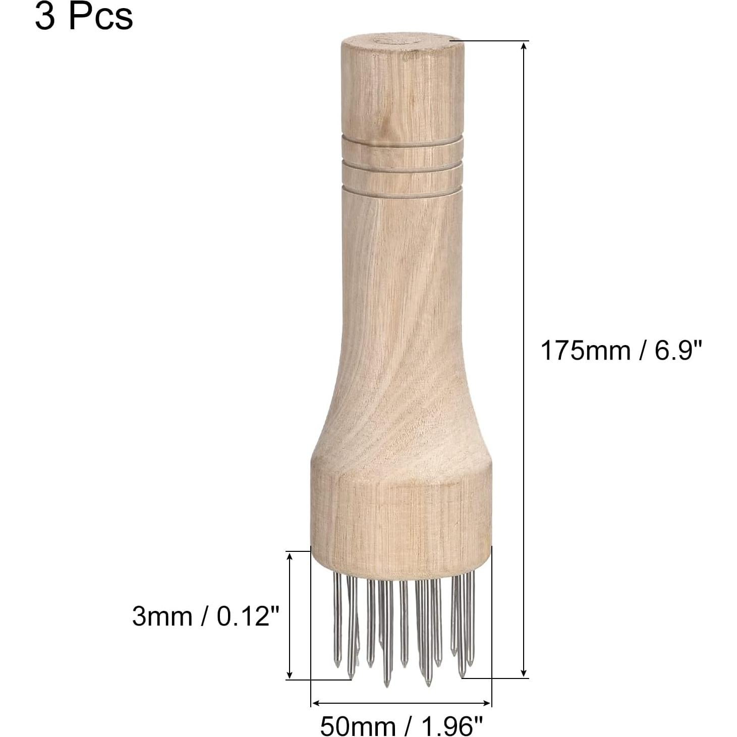 Aplanador de Carne uxcell de Acero Inoxidable - 3 Piezas