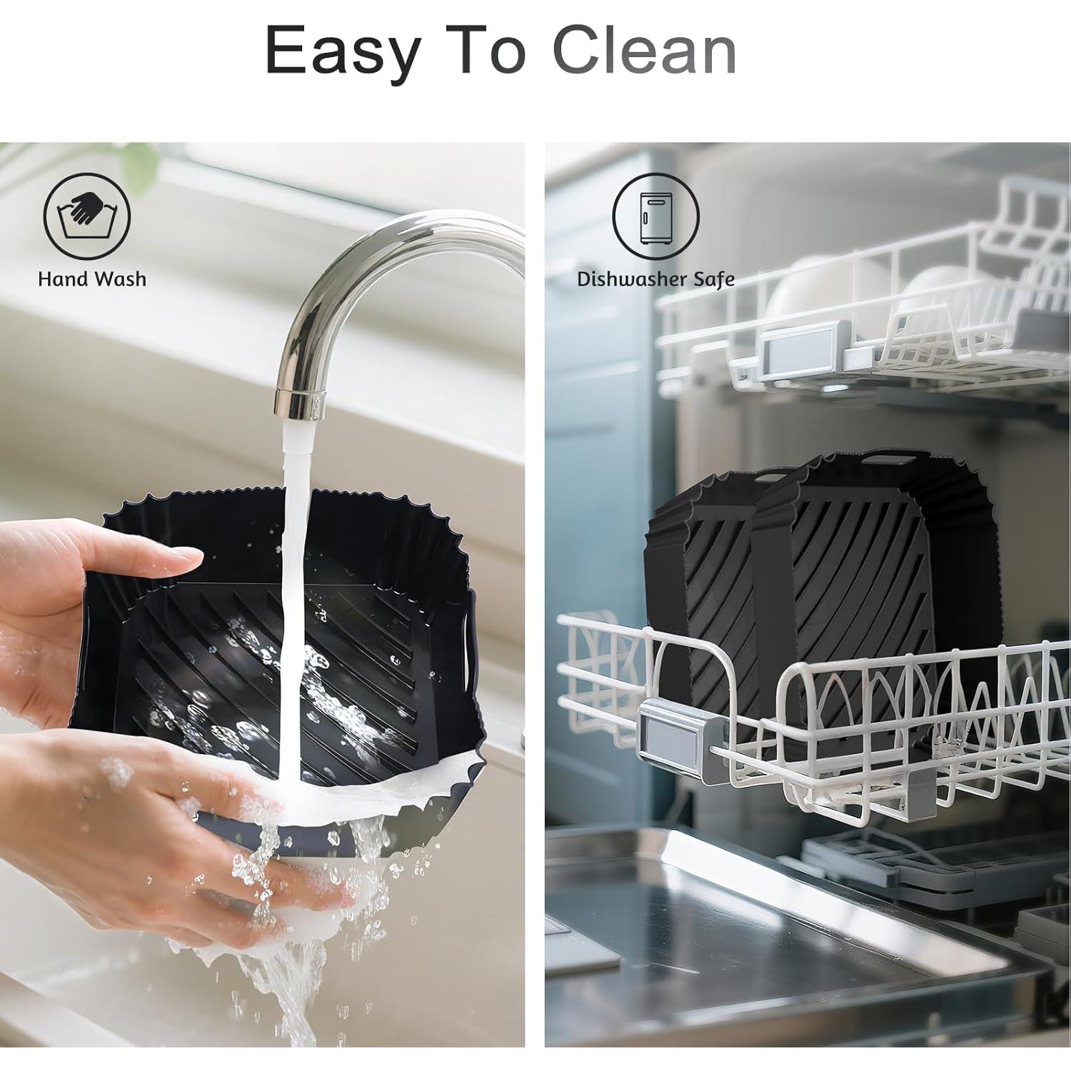 Forros de Silicona Viretec para Freidora de Aire 4-7Qt 2 Pcs