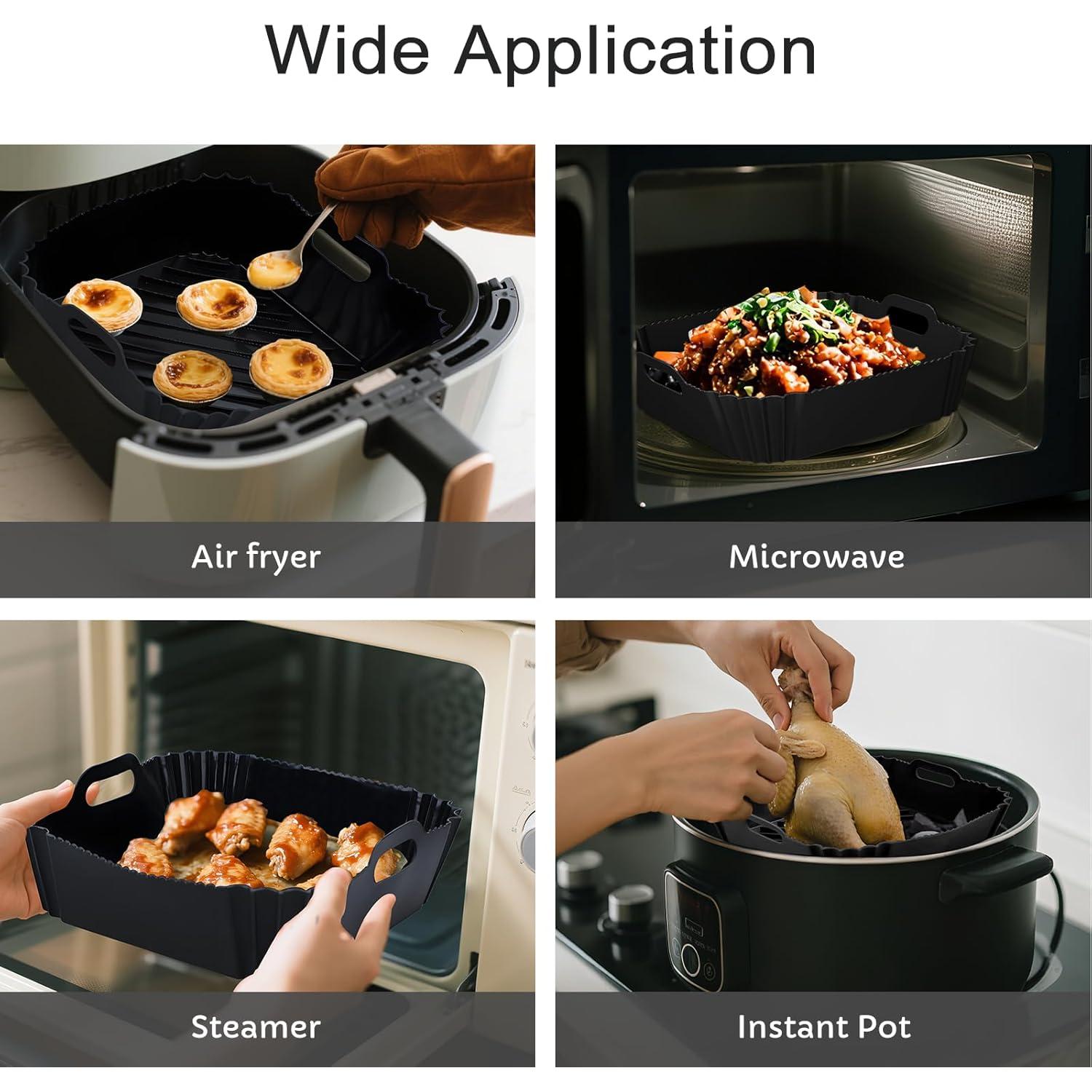 Forros de Silicona Viretec para Freidora de Aire 4-7Qt 2 Pcs