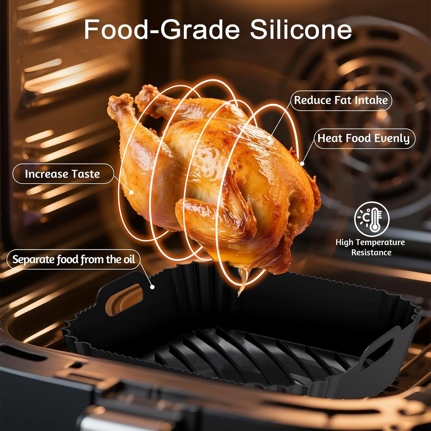 Forros de Silicona Viretec para Freidora de Aire 4-7Qt 2 Pcs