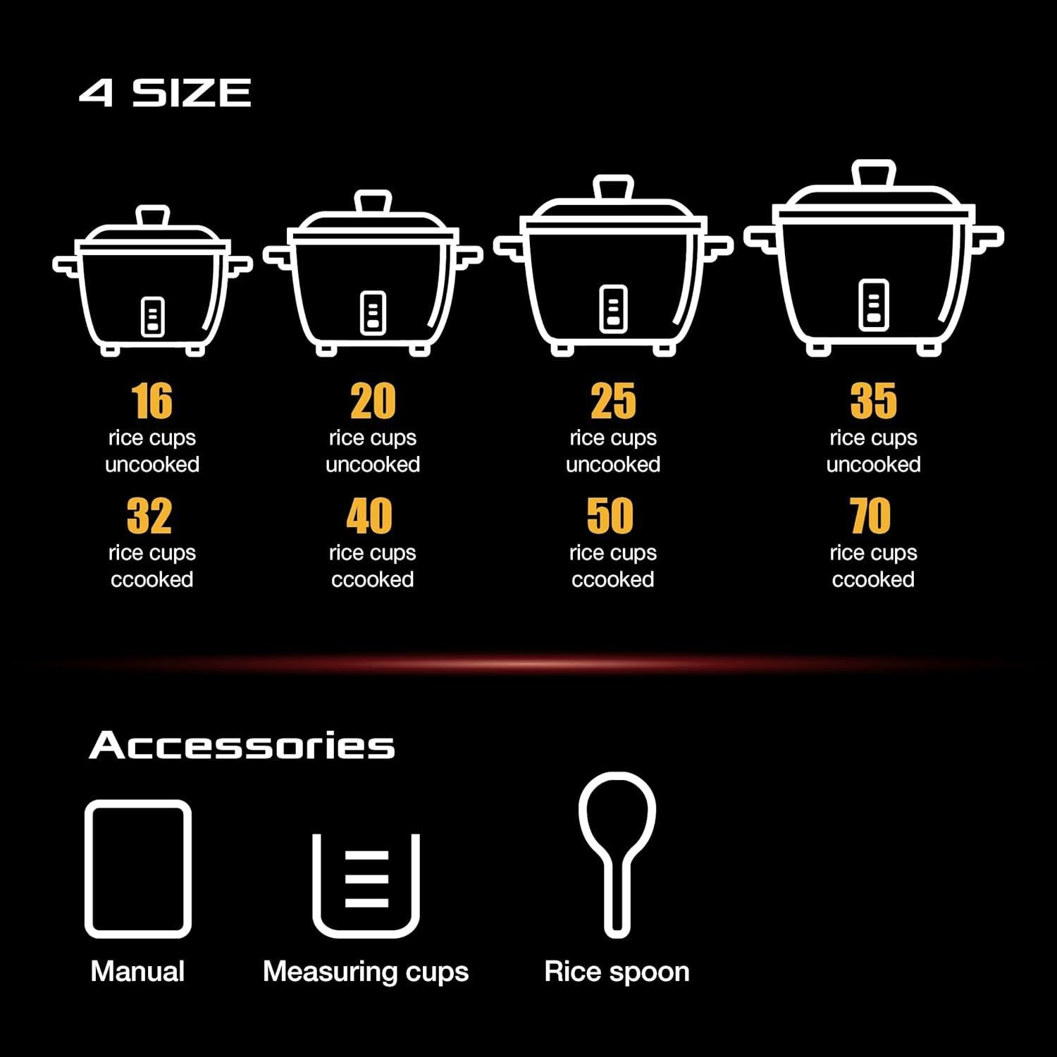 Cocedor de Arroz Eléctrico Pantin 16 Tazas Crudas - Alta Eficiencia