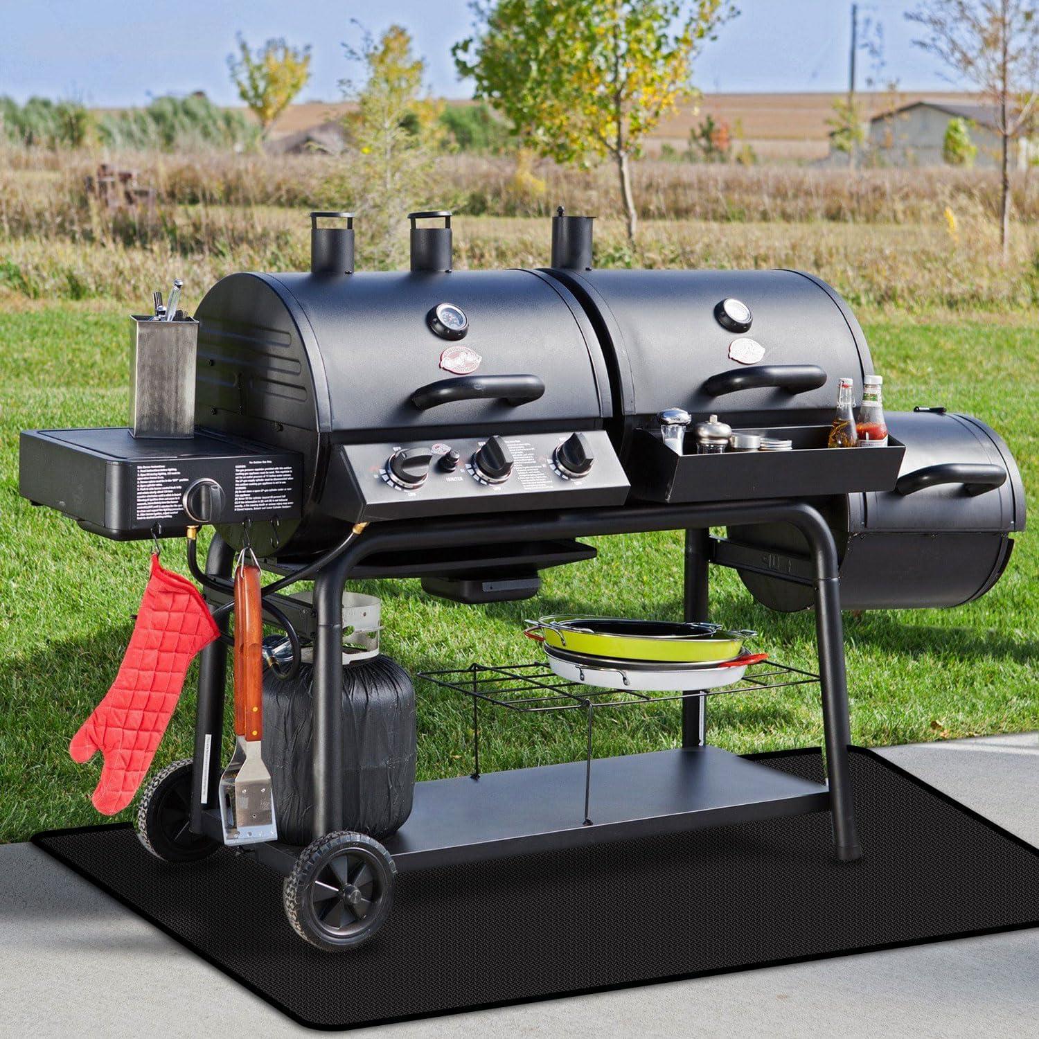 Alfombrilla Grande a Prueba de Fuego Rumlick 254x99 cm para Parrilla