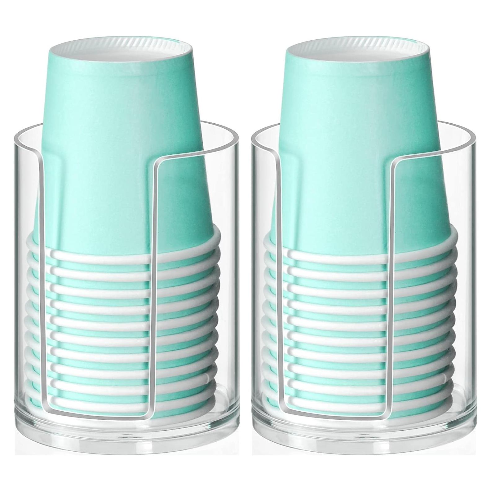 Dispensador de Vasos de Baño KIMCHOMERSE 2 Paquete Transparente