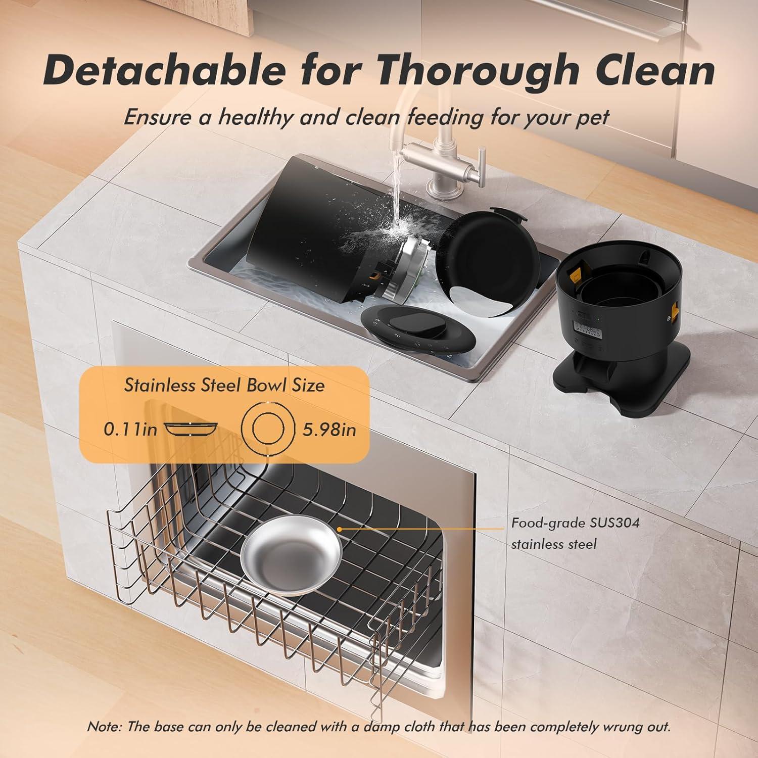 Comedero Automático Nityers 5L para Gatos y Perros - Programable