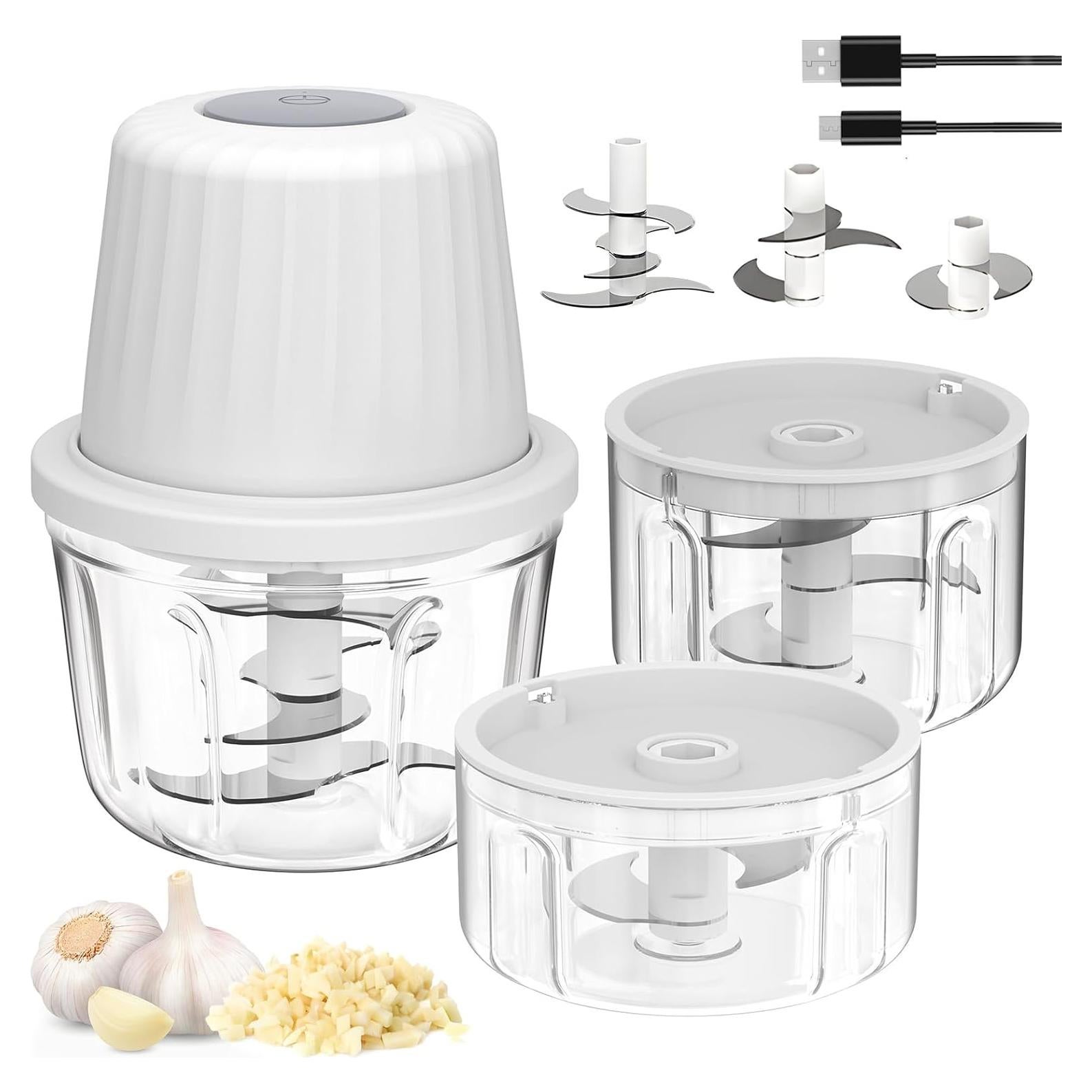 Mini Procesador de Alimentos Inalámbrico SF SUNFUNY 400ml 3 Tazones