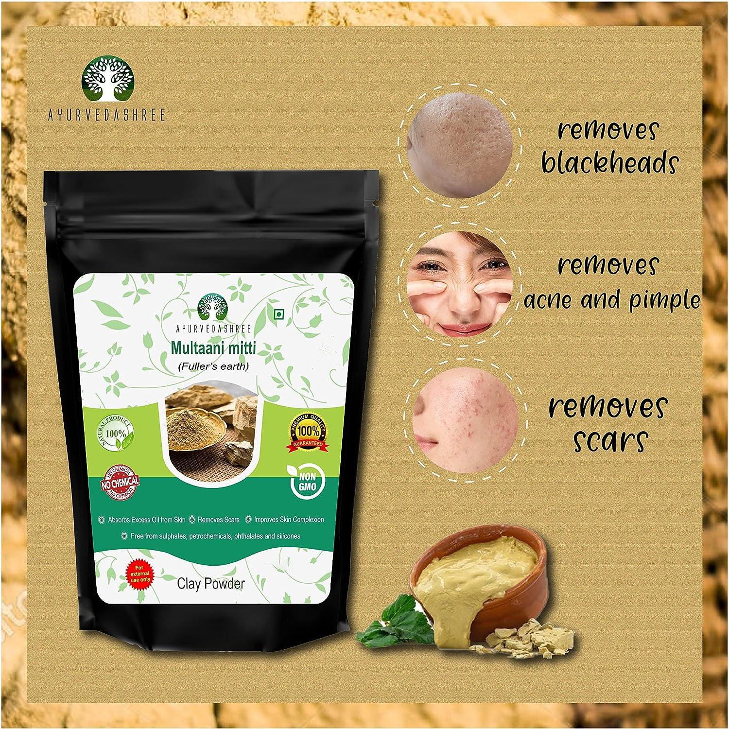 Tierra de Fuller AYURVEDASHREE 50g - Arcilla Bentonita Natural