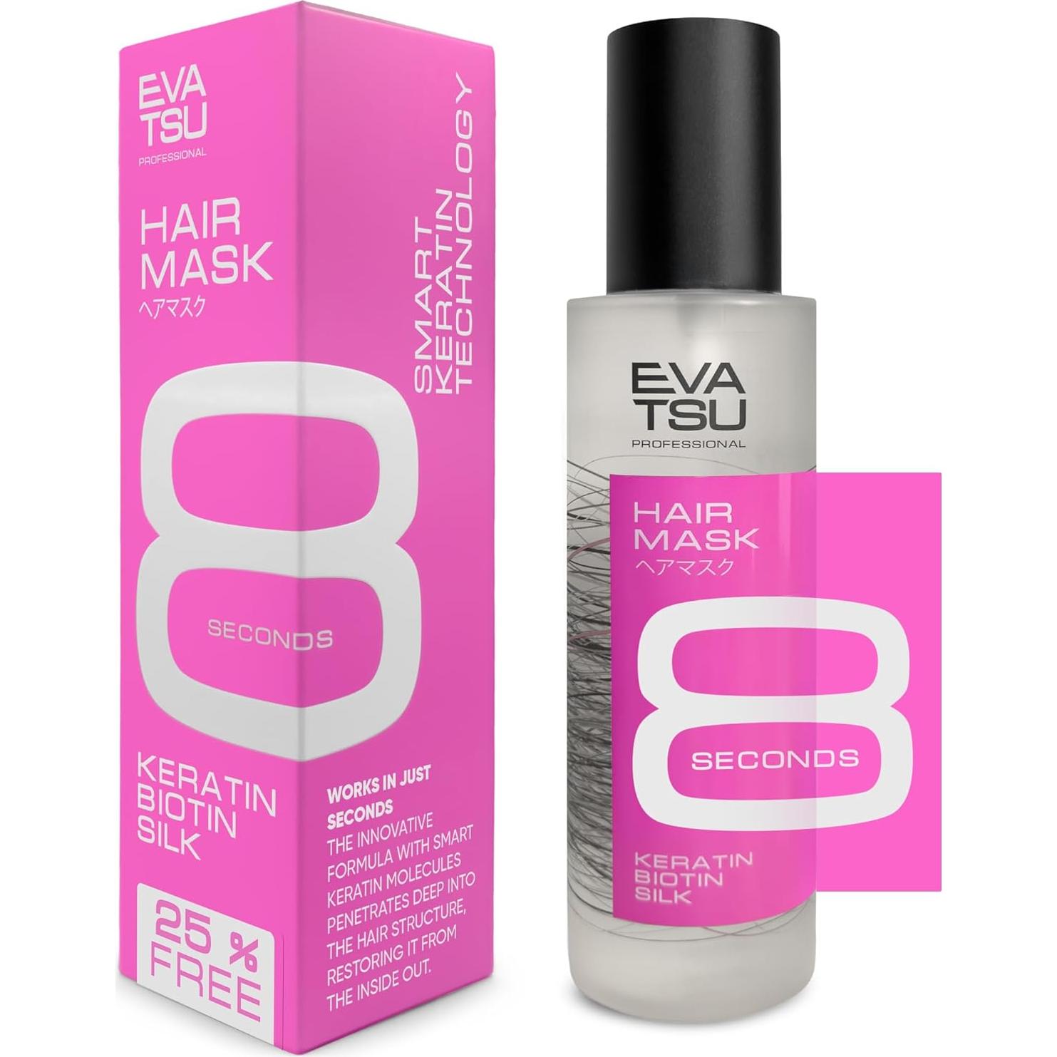 Mascarilla Hidratante Evatsu 148 ml - Queratina y Aceites Naturales