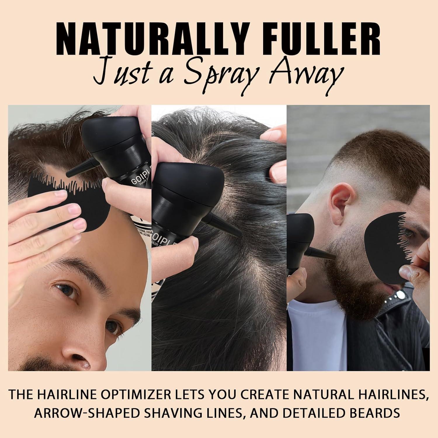 Juego de Aplicador de Fibra para Cabello y Barba WOZUTUNT - Negro