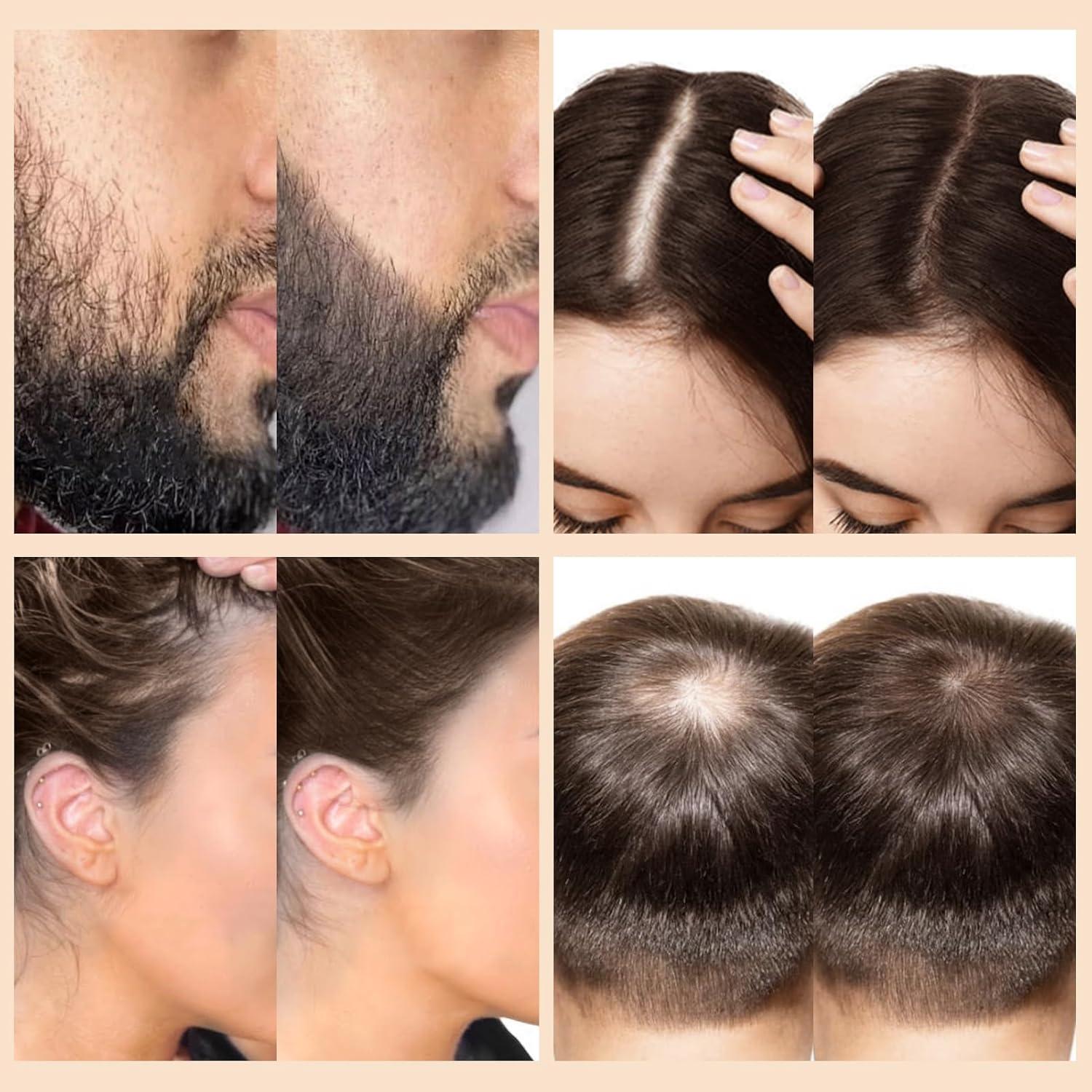 Juego de Aplicador de Fibra para Cabello y Barba WOZUTUNT - Negro