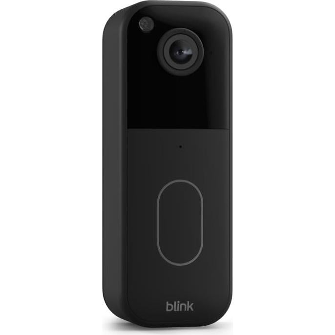 Blink Video Doorbell (newest model) – Head-to-toe HD view, two-year battery life, and simple setup. Required Sync Module not included – Add-On (Black)